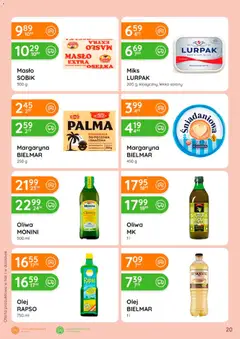 Pogląd oferty "Eurocash gazetka" - ważna od 28.05.2026 | Strona: 20 | Produkty: Oliwa monini, Masło lurpak, Masło, Olej