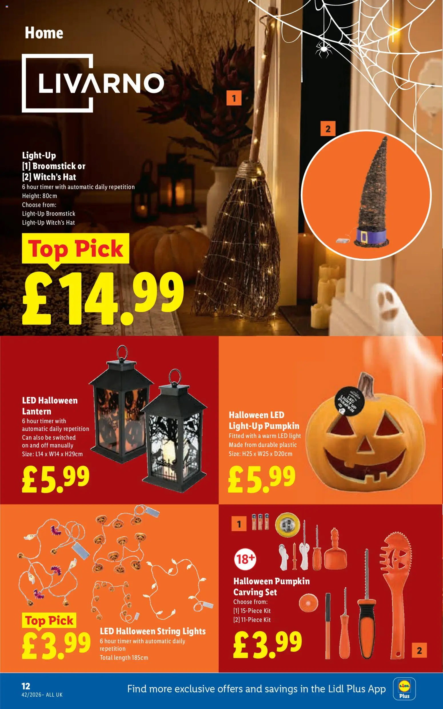 {H1} | Page: 14 | Products: Pumpkin, Lights, Hat, LED light