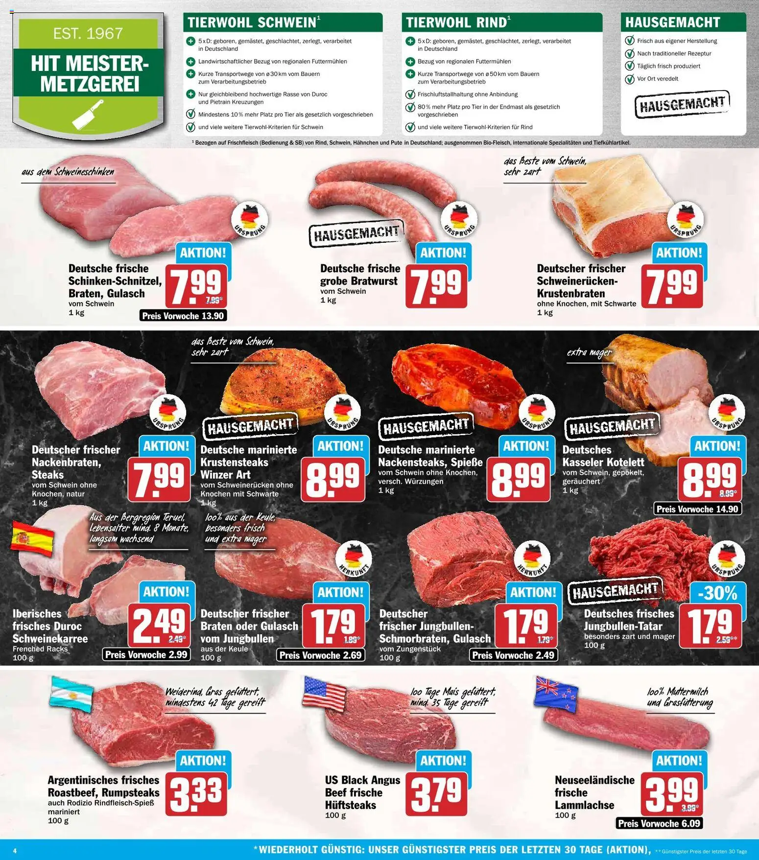 HIT Prospekt – gültig ab 14.09.2026 | Seite: 4 | Produkte: Mais, Spezialitäten, Spieße, Krustenbraten