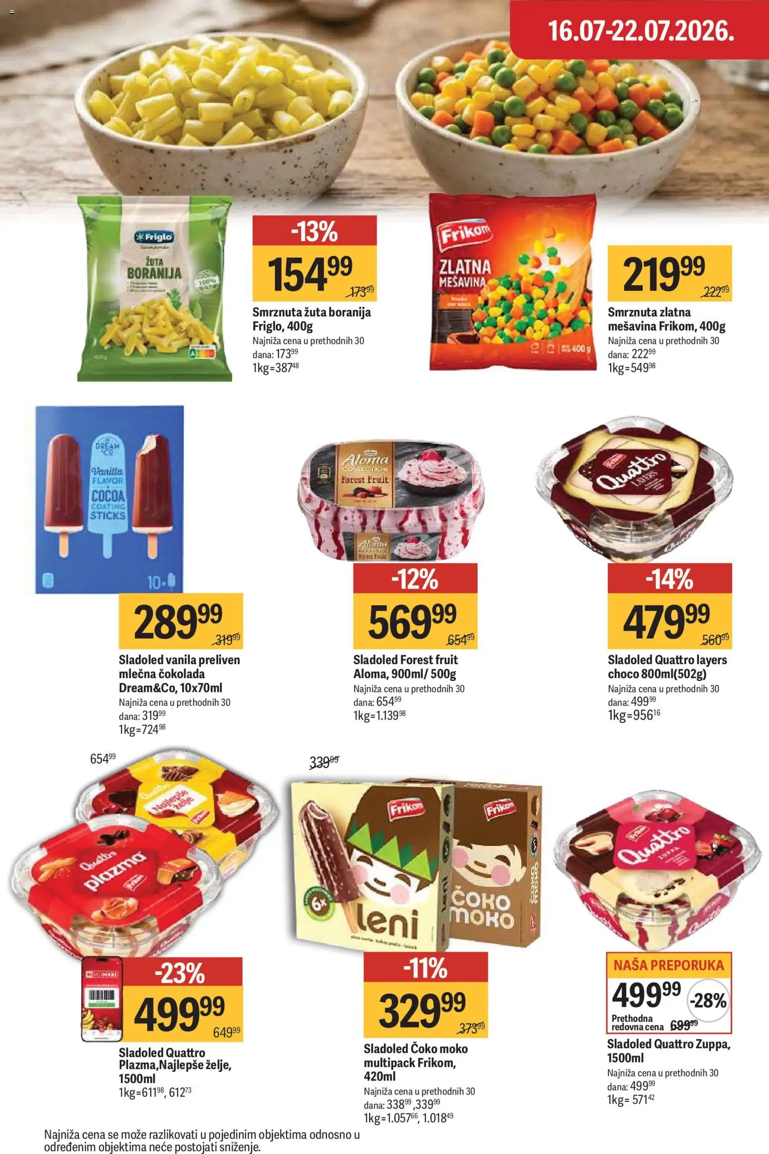 Maxi katalog - važi od 16.07.2026 | Strana: 18 | Proizvode: Boranija, Sladoled, Čokolada, Mlečna čokolada