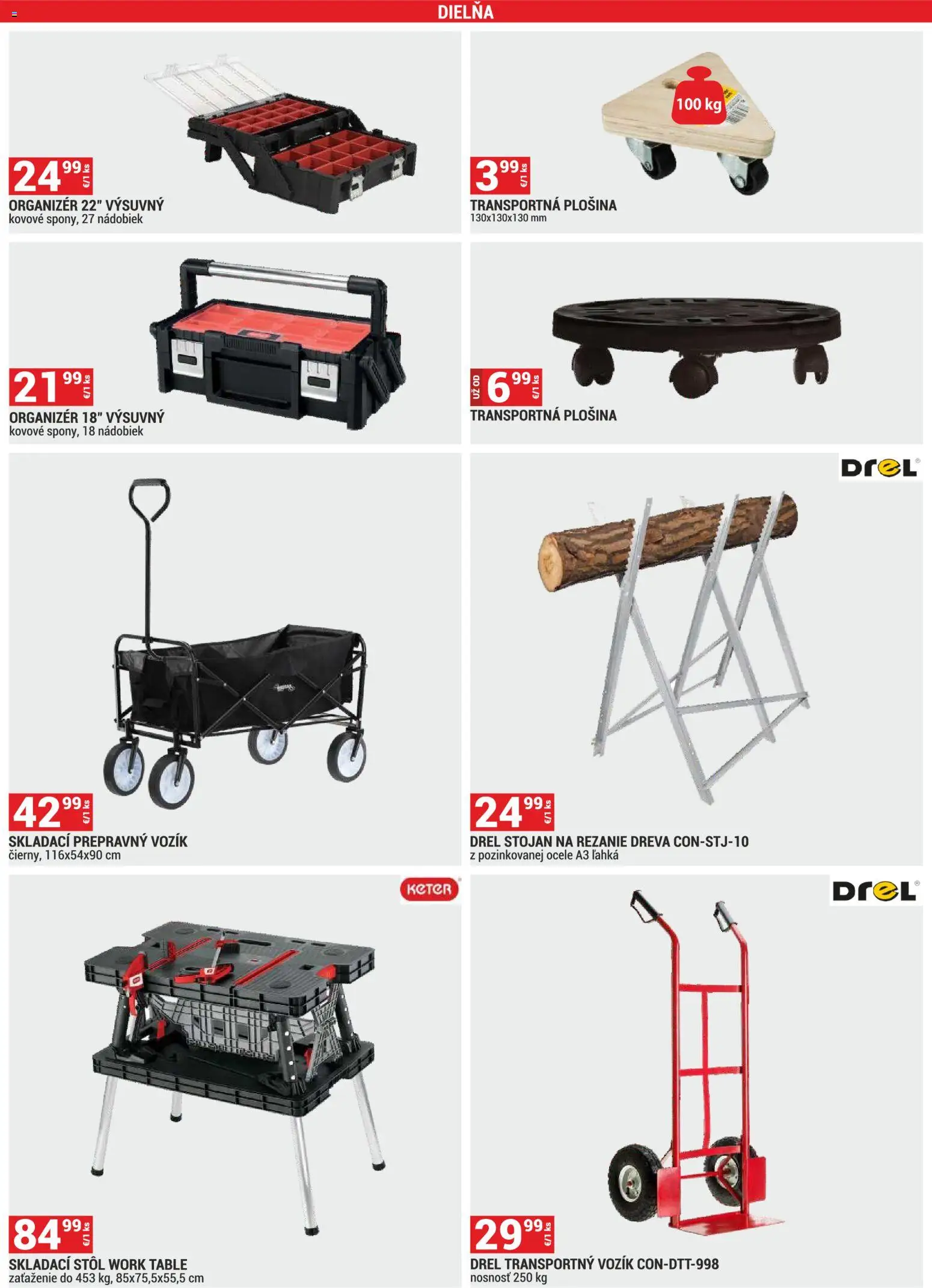 Nové Merkury Market akcie – leták je platný od 01.09.2026 | Strana: 50 | Produkty: Organizér, Stôl