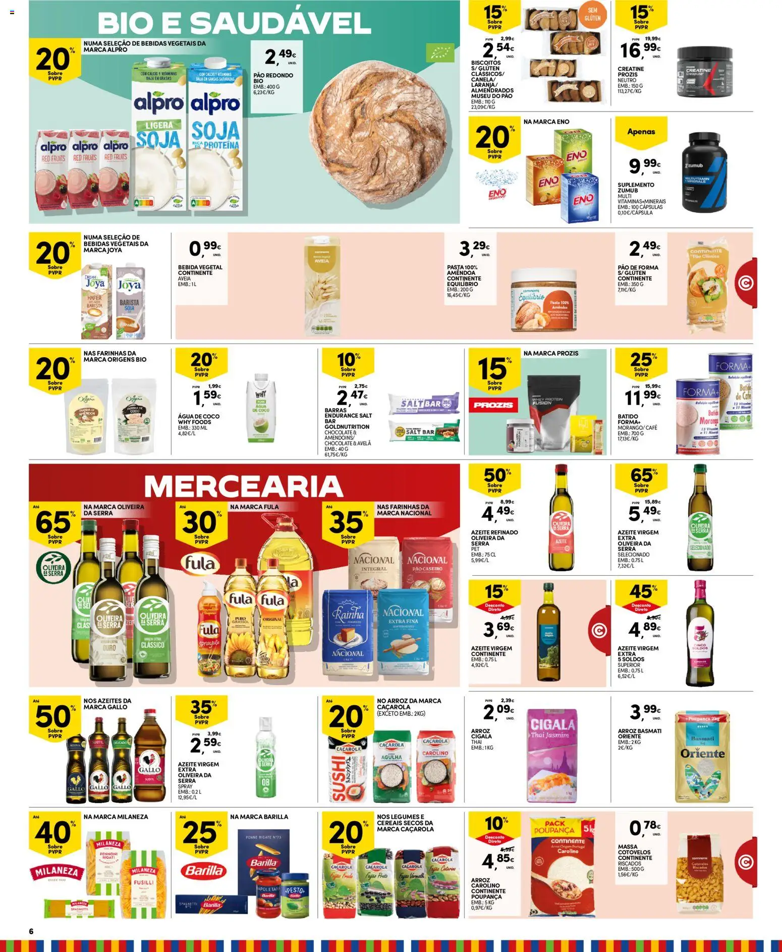 Continente Madeira │ válido de 05.05.2026 | Página: 6 | Produtos: Pão de forma, Arroz basmati, Arroz, Cereais