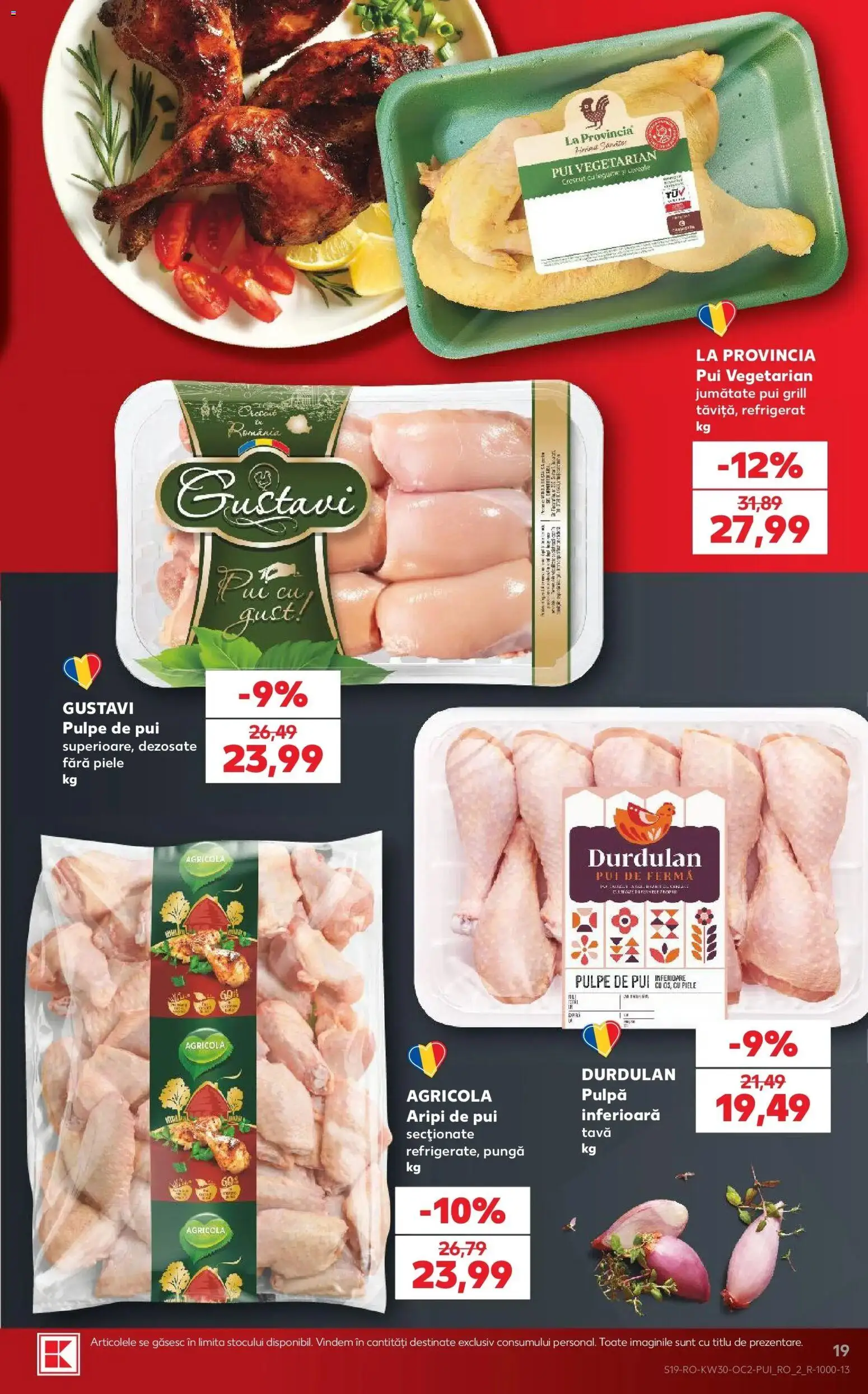 Noul catalog Kaufland – valabil de la 22.07.2026 | Pagină: 19 | Produse: Pui grill, Grill, La provincia, Pui