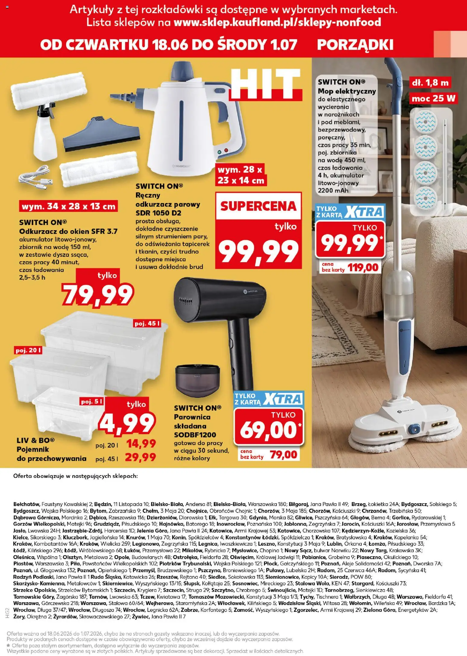 Kaufland Polsko leták - Złap okazje od 18.06.2026 | Strana: 19 | Produkty: Mop, Karty