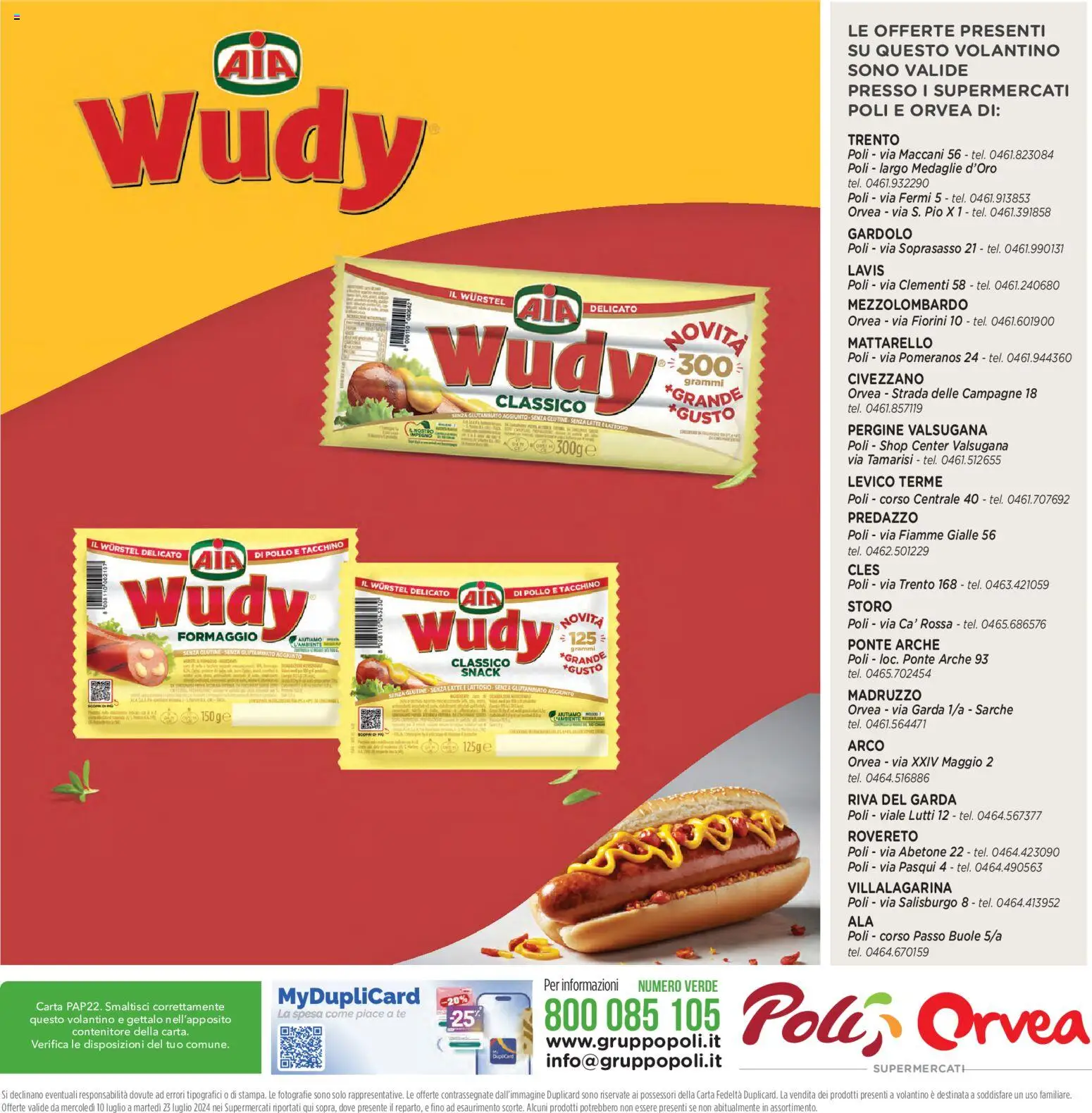 Volantino Poli del 03.06.2026 | Pagina: 32 | Prodotti: Tè, Tacchino, Latte, Mattarello