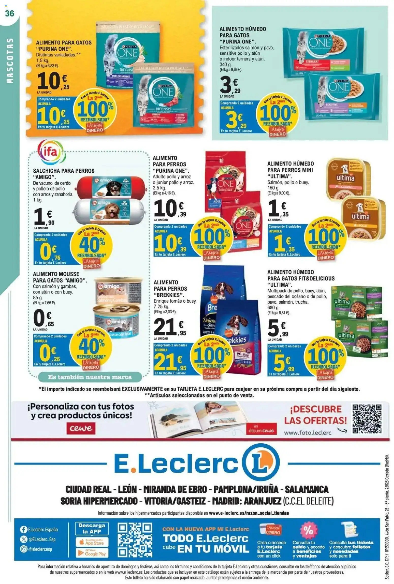 E.Leclerc Megames 2 07/10/2026 - 18/10/2026 | Página: 36 | Productos: Salchicha para perros, Salchicha, Atún, Arroz