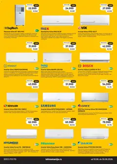 Tehnomanija katalog - pregled Tehnomanija kataloga - važi od 10.06.2026 | Strana: 6 | Proizvode: Bosch, Adapter, Inverter klima, Klima