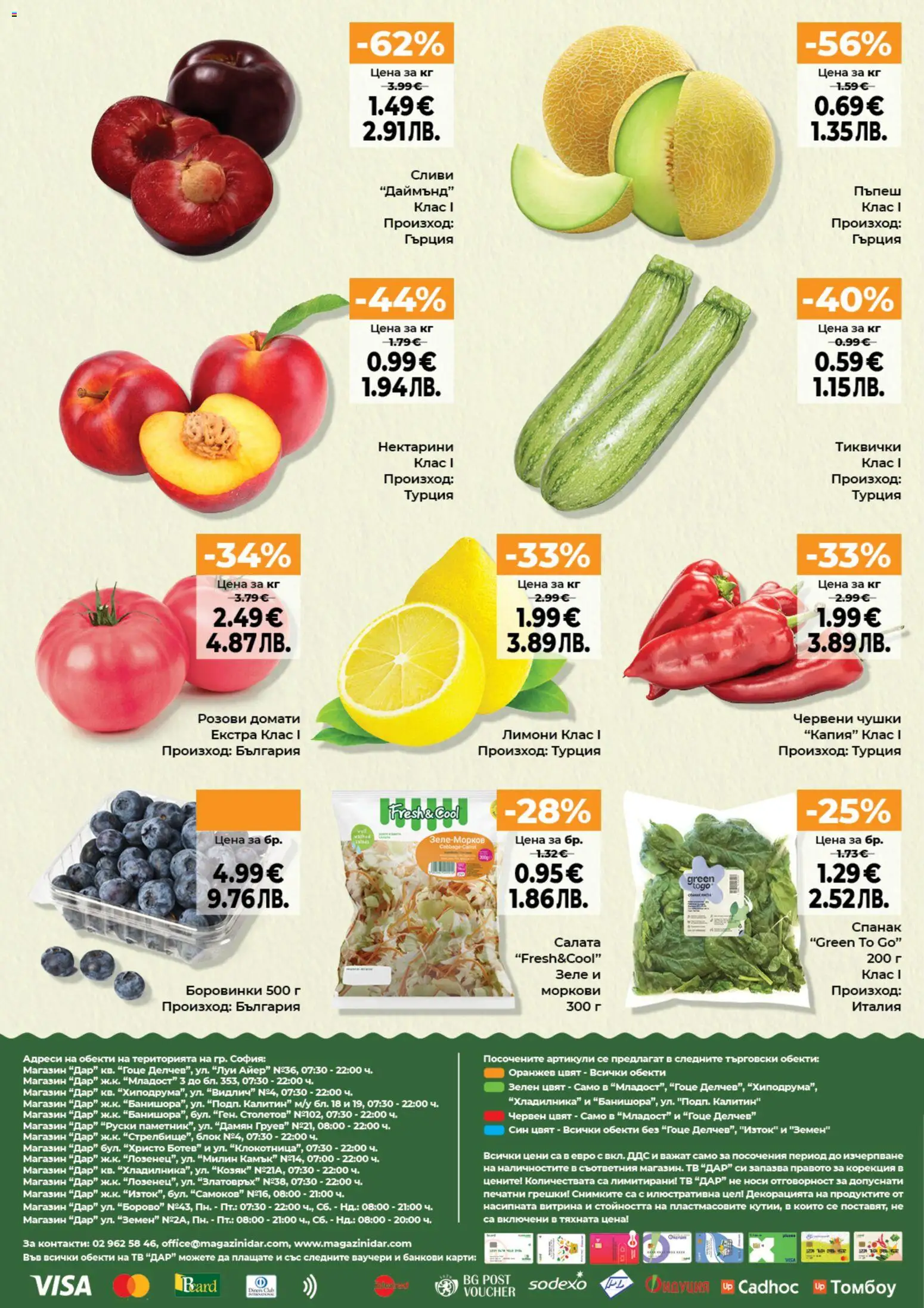 {H1} | Страница: 12 | Продукти: Домати, Зеле, Лимони, Моркови