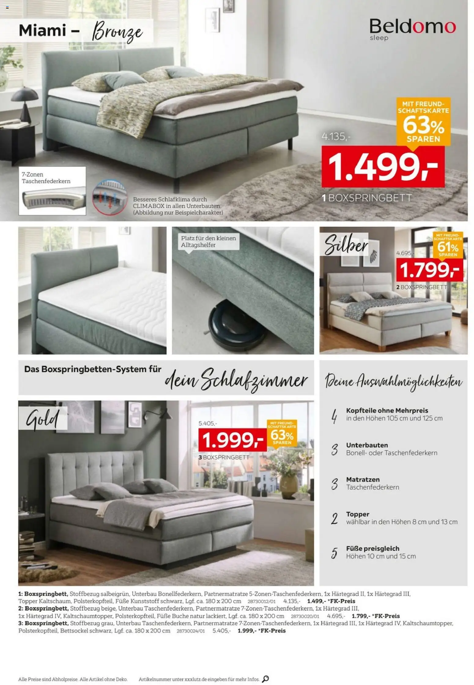 XXXLutz Schlafen Spezial – gültig ab 25.07.2026 | Seite: 14 | Produkte: Boxspringbett, Topper