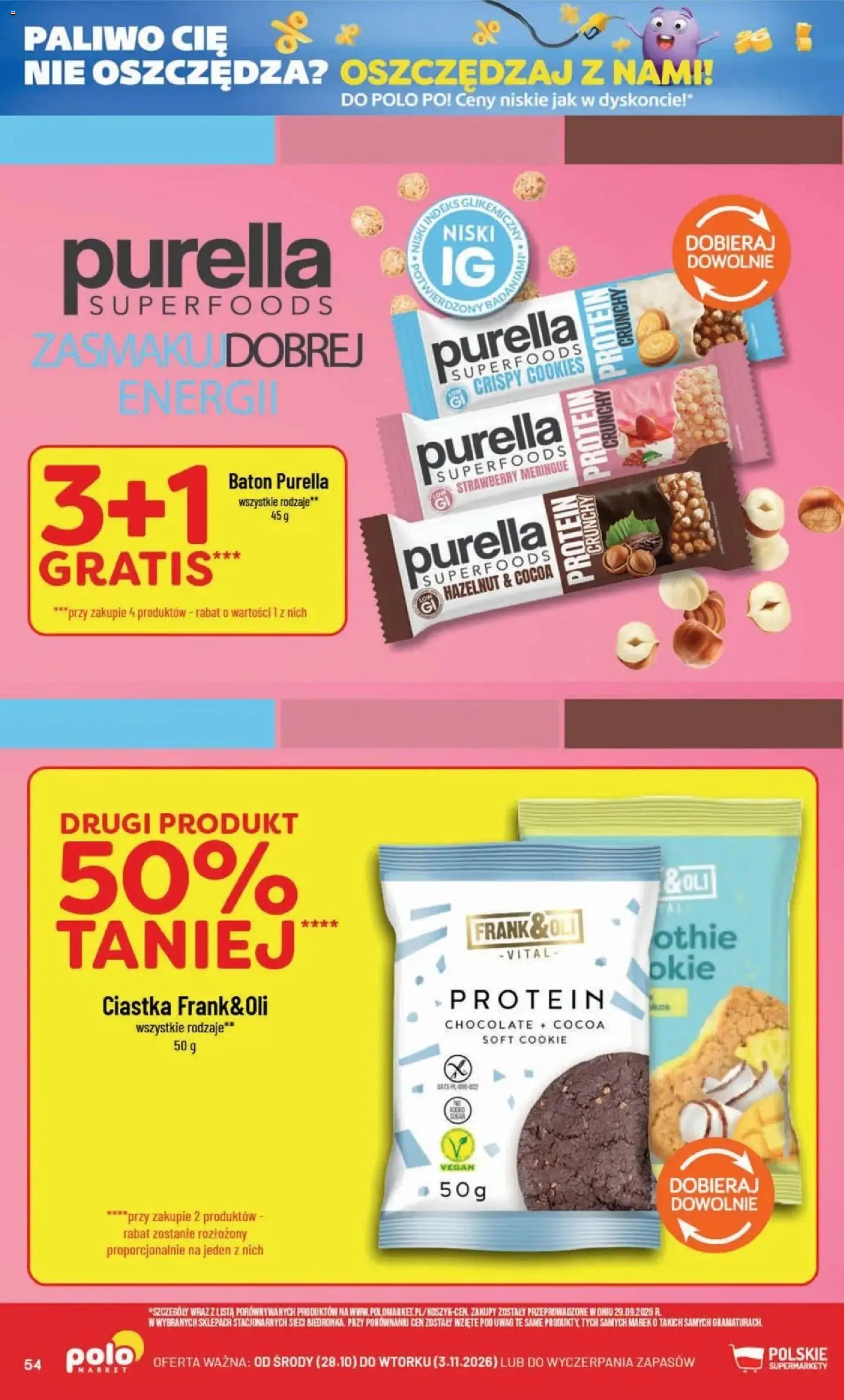 POLOmarket aktualna gazetka od 28.10.2026 | Strona: 54 | Produkty: Baton, Ciastka