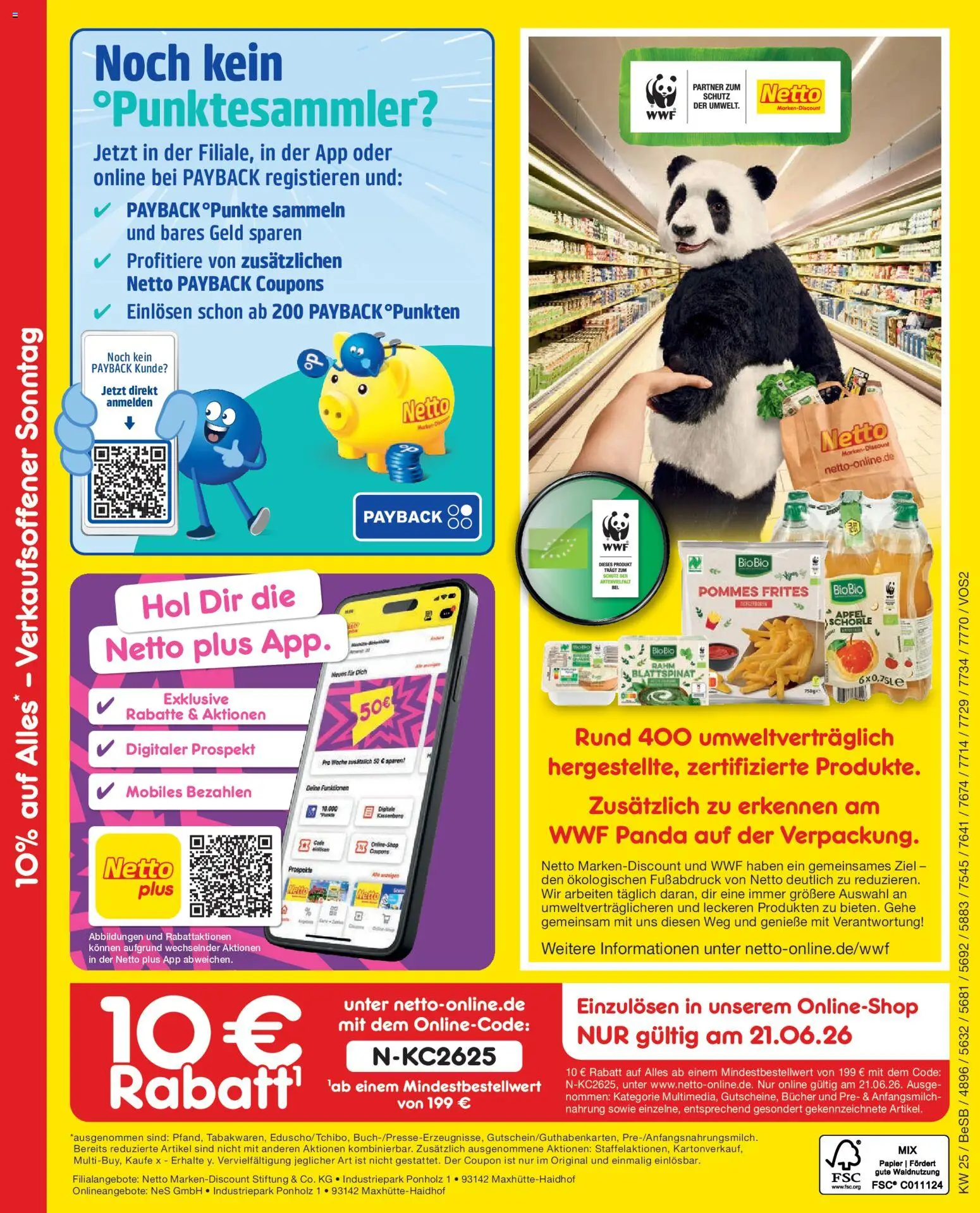 Netto Marken-Discount Verkaufsoffener Sonntag in deiner Nähe – gültig ab 15.06.2026 | Seite: 2 | Produkte: Pommes, Äpfel, Pommes frites