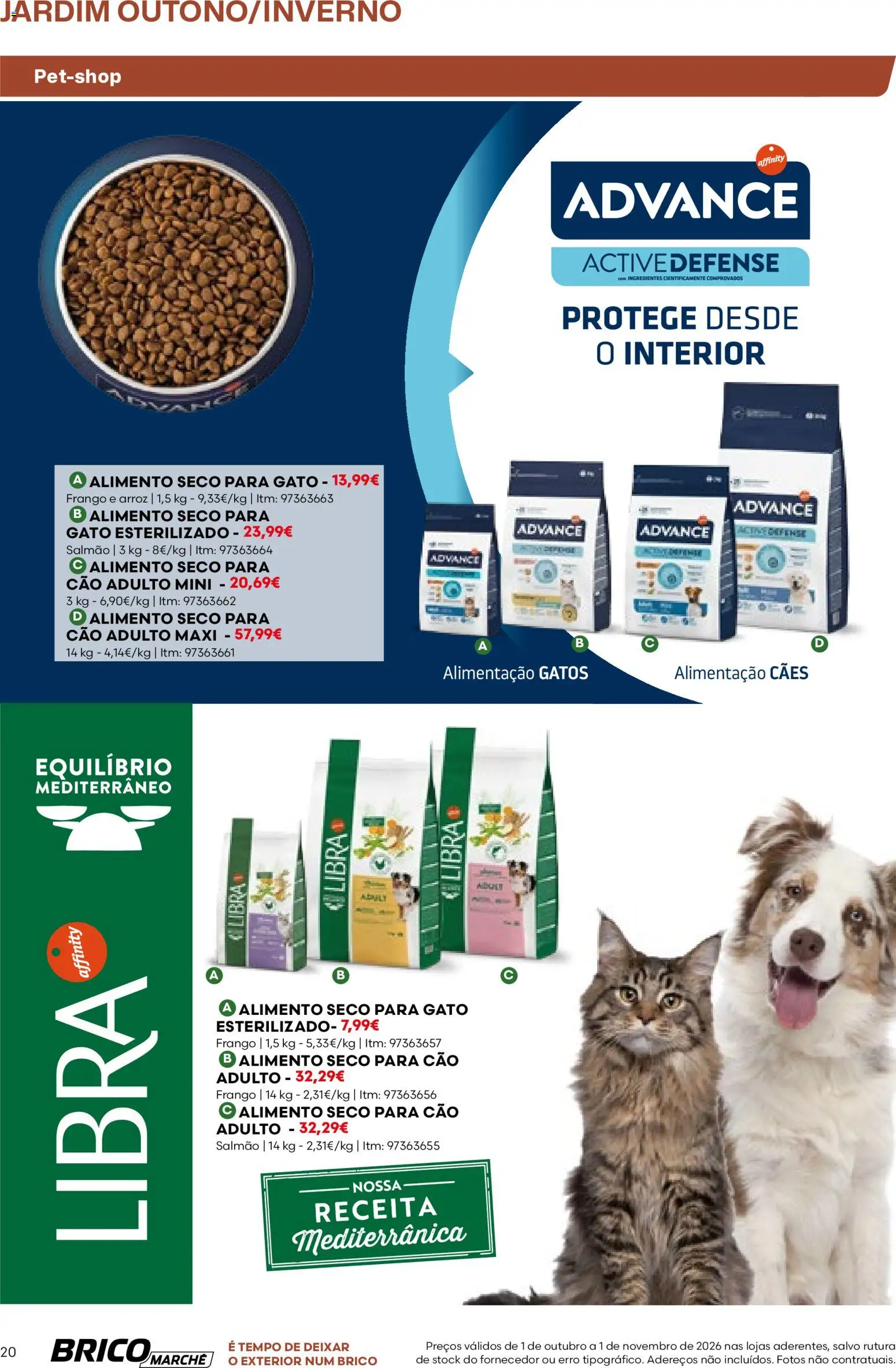 BricoMarché folheto 14 - Catálogo de Jardim Outuno Inverno │ válido de 01/10/2026 | Página: 20 | Produtos: Frango, Salmão, Arroz