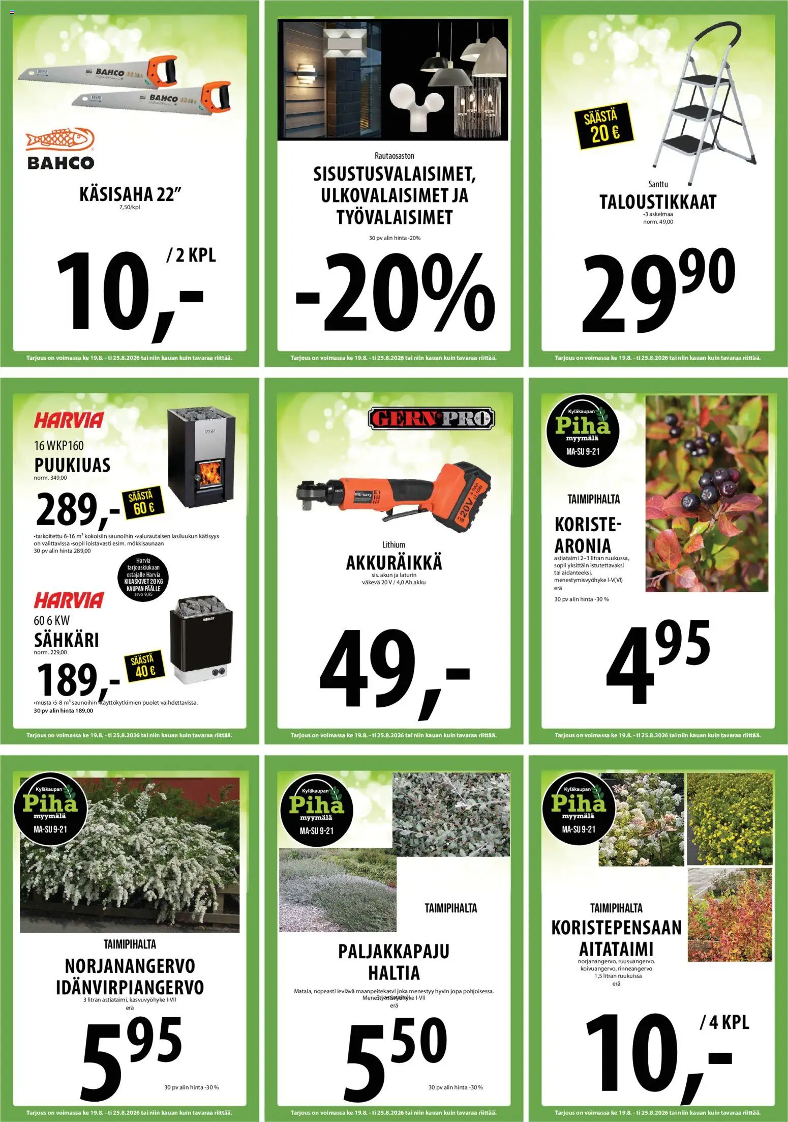 Tuuri tarjoukset – voimassa 19/08/2026 alkaen | Sivu: 21 | Tuotteet: Akku