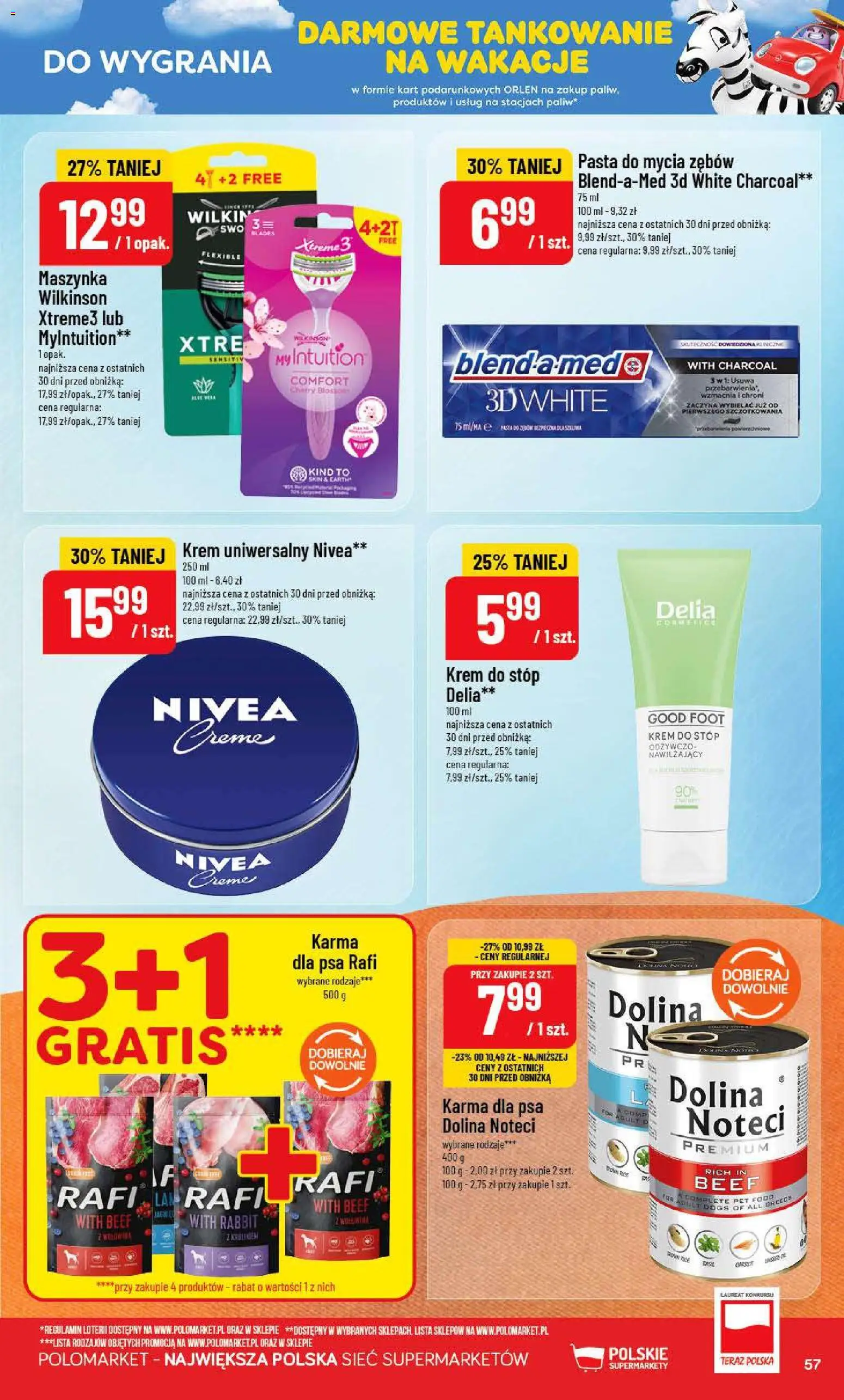 POLOmarket gazetka od 15.07.2026 | Strona: 57 | Produkty: Karma dla psa, Krem, Krem do stóp