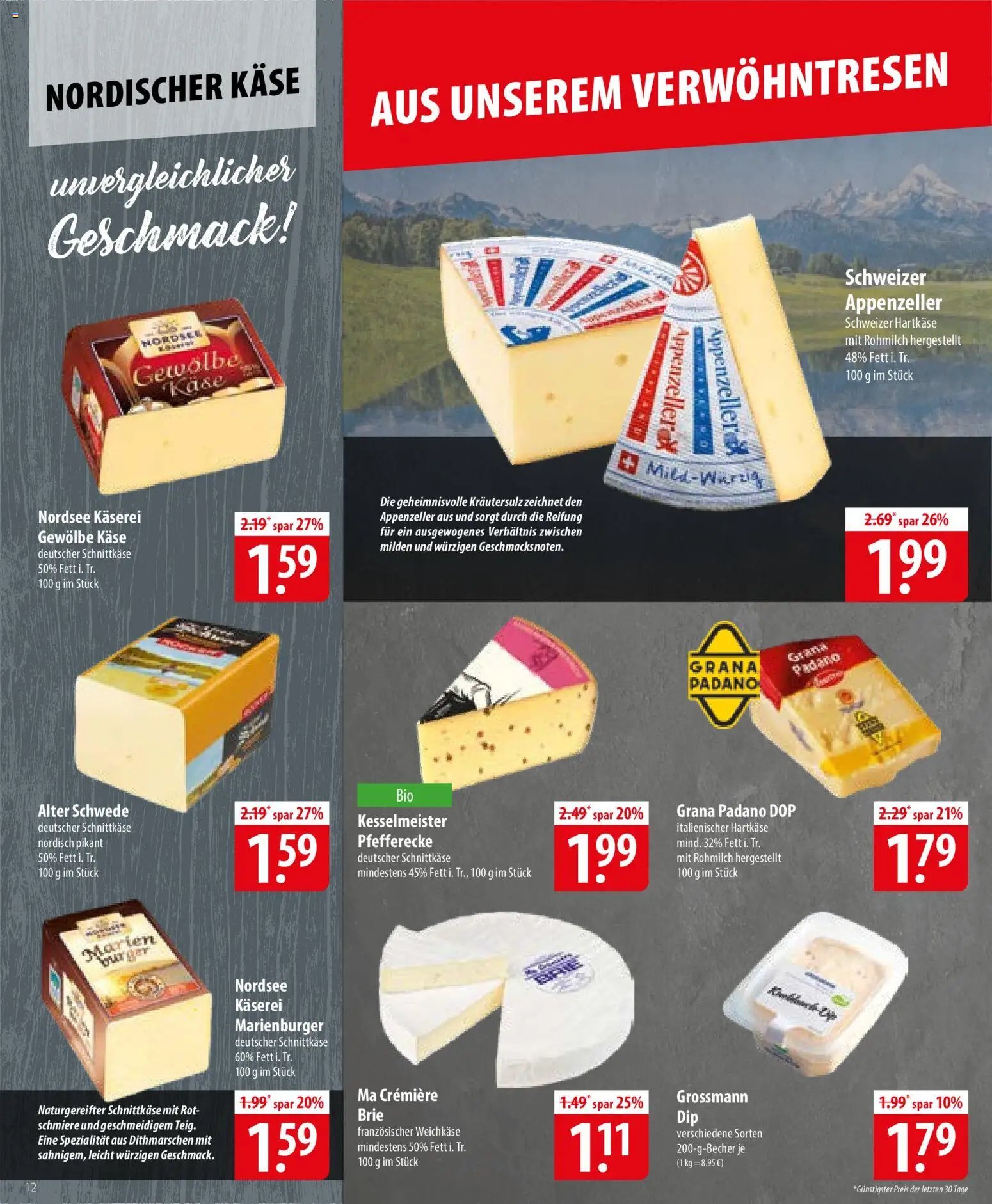 Famila Prospekt 	 – gültig ab 26.05.2026 | Seite: 12 | Produkte: Käse