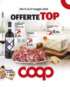 Anteprima del volantino COOP volantino Offerte Top Novara valido a partire dal 14.05.2026