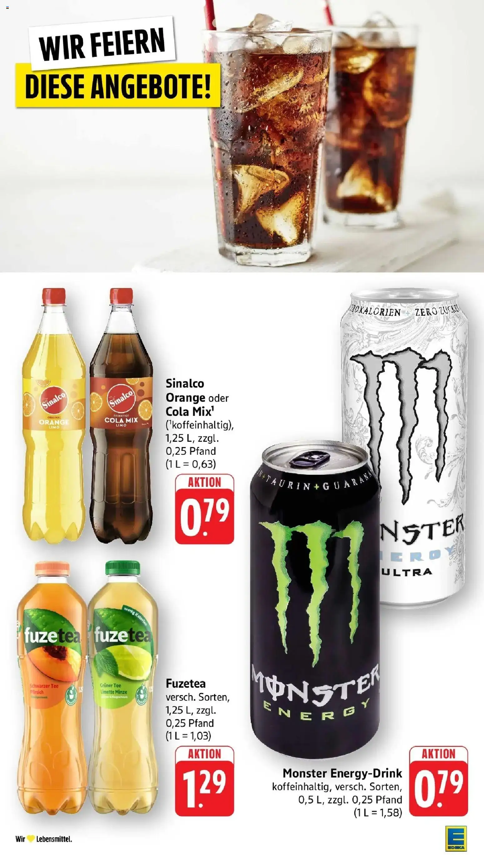Edeka prospekt Karlsbad-Langensteinbach	 – gültig ab 10.05.2026 | Seite: 36 | Produkte: Cola, Energy, Pfirsich, Limette