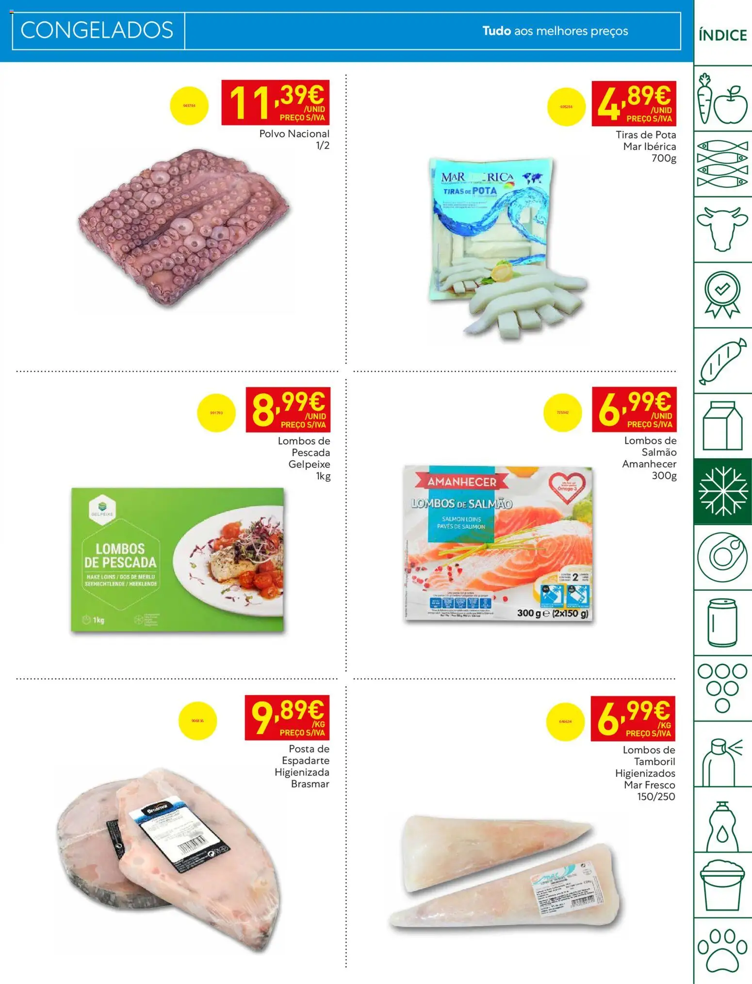 Recheio Folheto Madeira │ válido de 19.05.2026 | Página: 19 | Produtos: Pescada, Polvo, Salmão, Tamboril