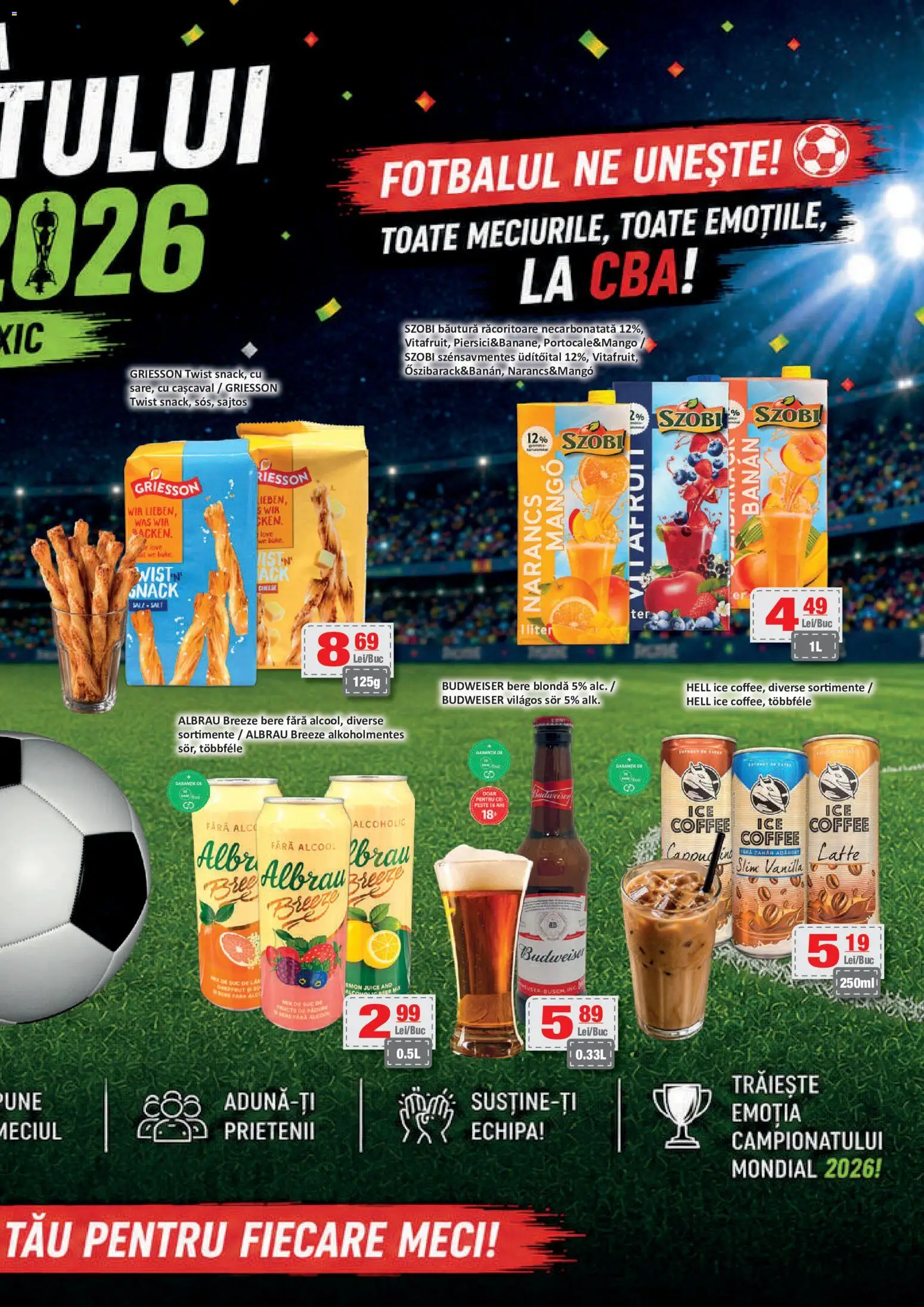 Noul catalog CBA – valabil de la 10.07.2026 | Pagină: 9 | Produse: Pară, Bere, Zahăr, Mango