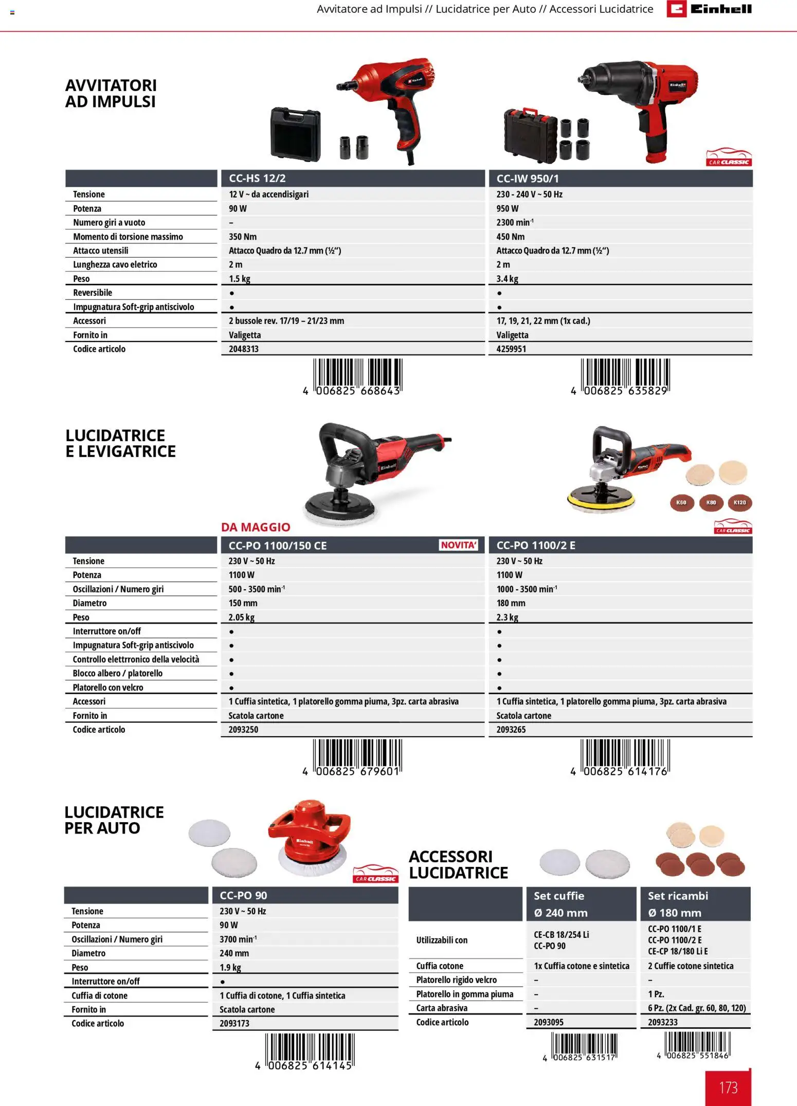 Volantino Einhell del 17.03.2026 | Pagina: 175 | Prodotti: Avvitatore, Cavo, Valigetta, Scatola