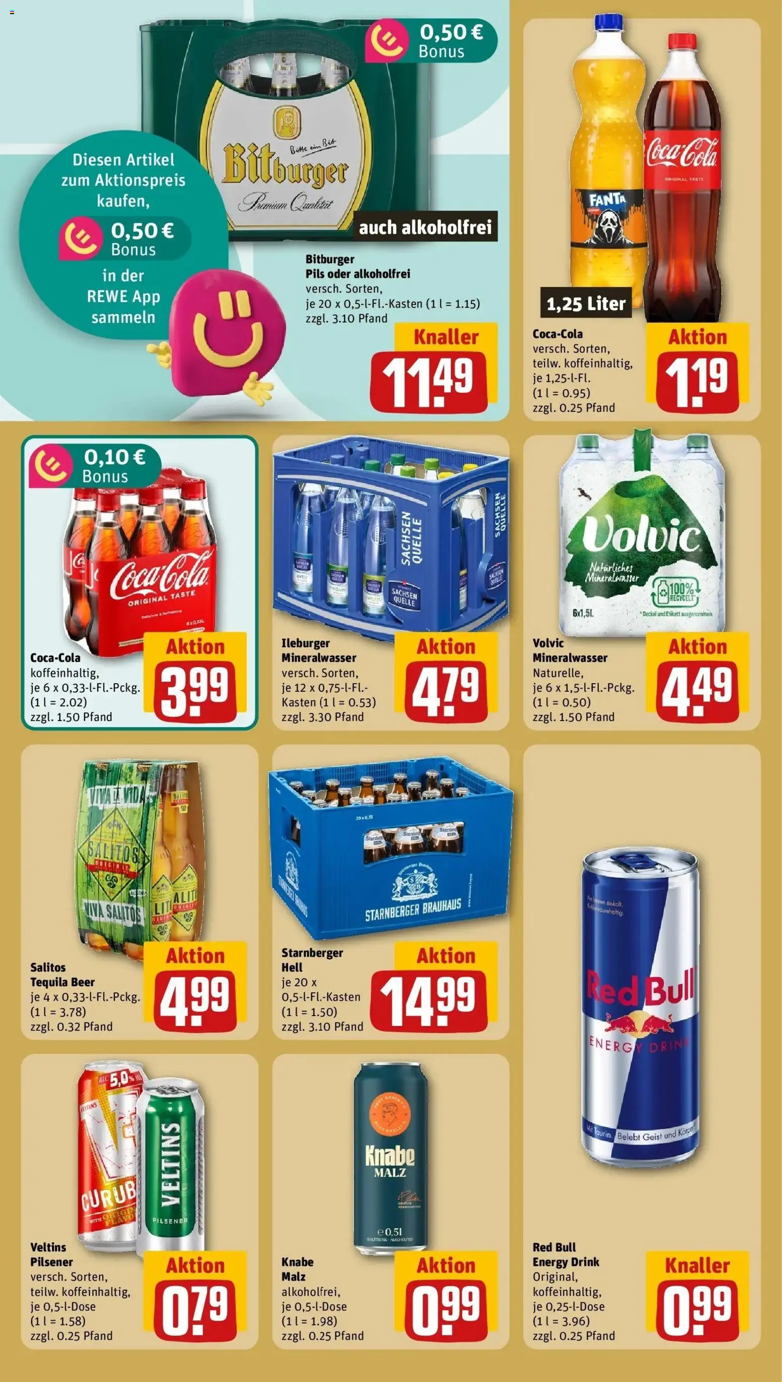 REWE Prospekt ab 05.10.2026 zum Blättern » Angebote | Seite: 20 | Produkte: Bitburger, Energy, Mineralwasser, Tequila