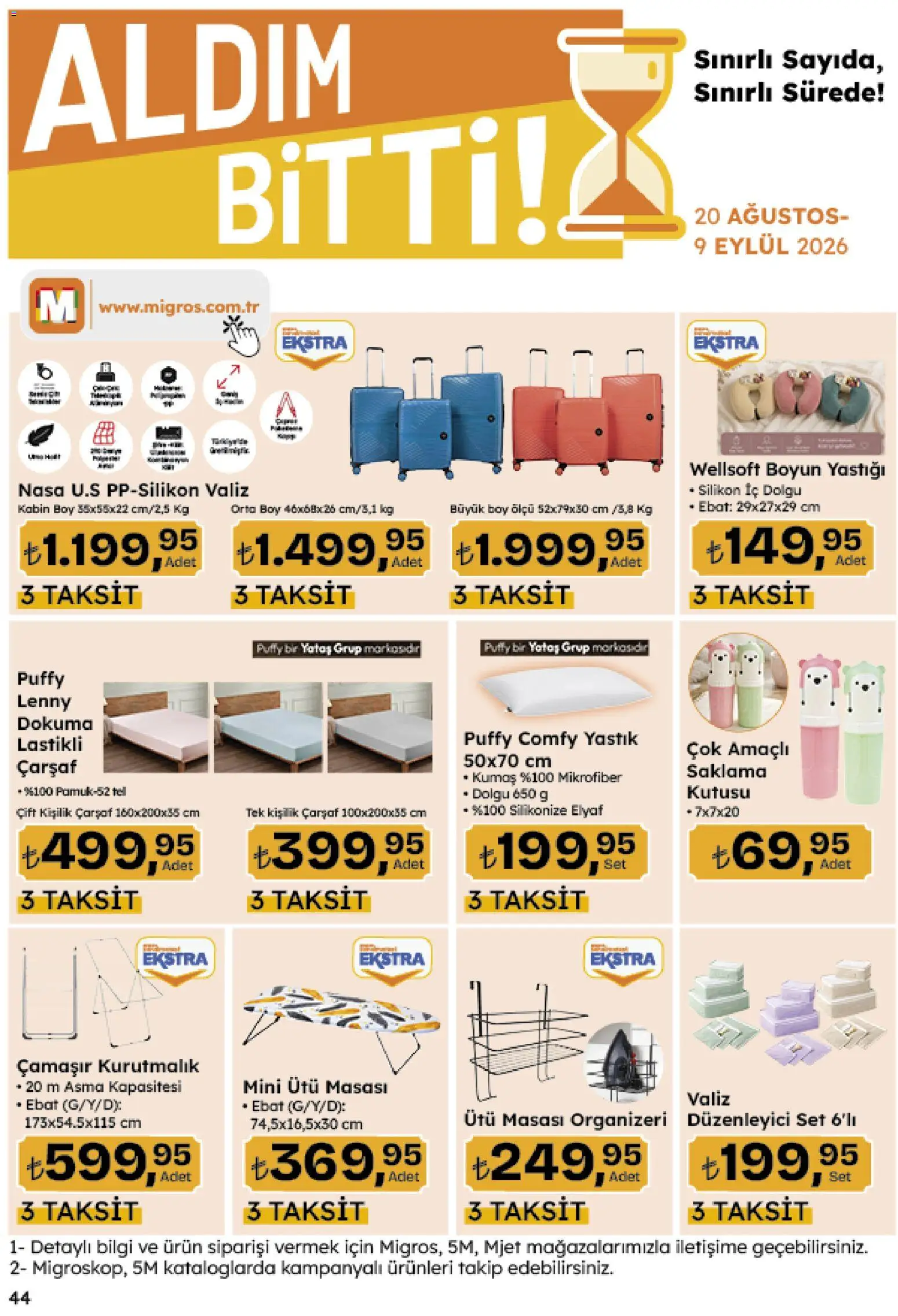 Migros aktüel ürünler kataloğu yayımlandı! Bu hafta 20 Ağustos 2026 - 09 Eylül 2026 günü Migros indirimli ürünleri