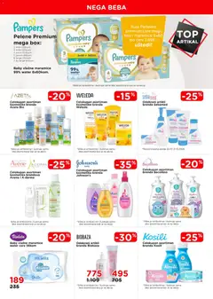 Aksa katalog - pregled Aksa kataloga - važi od 01.10.2026 | Strana: 9 | Proizvode: Maramice, Šampon, Vlažne maramice, Pelene
