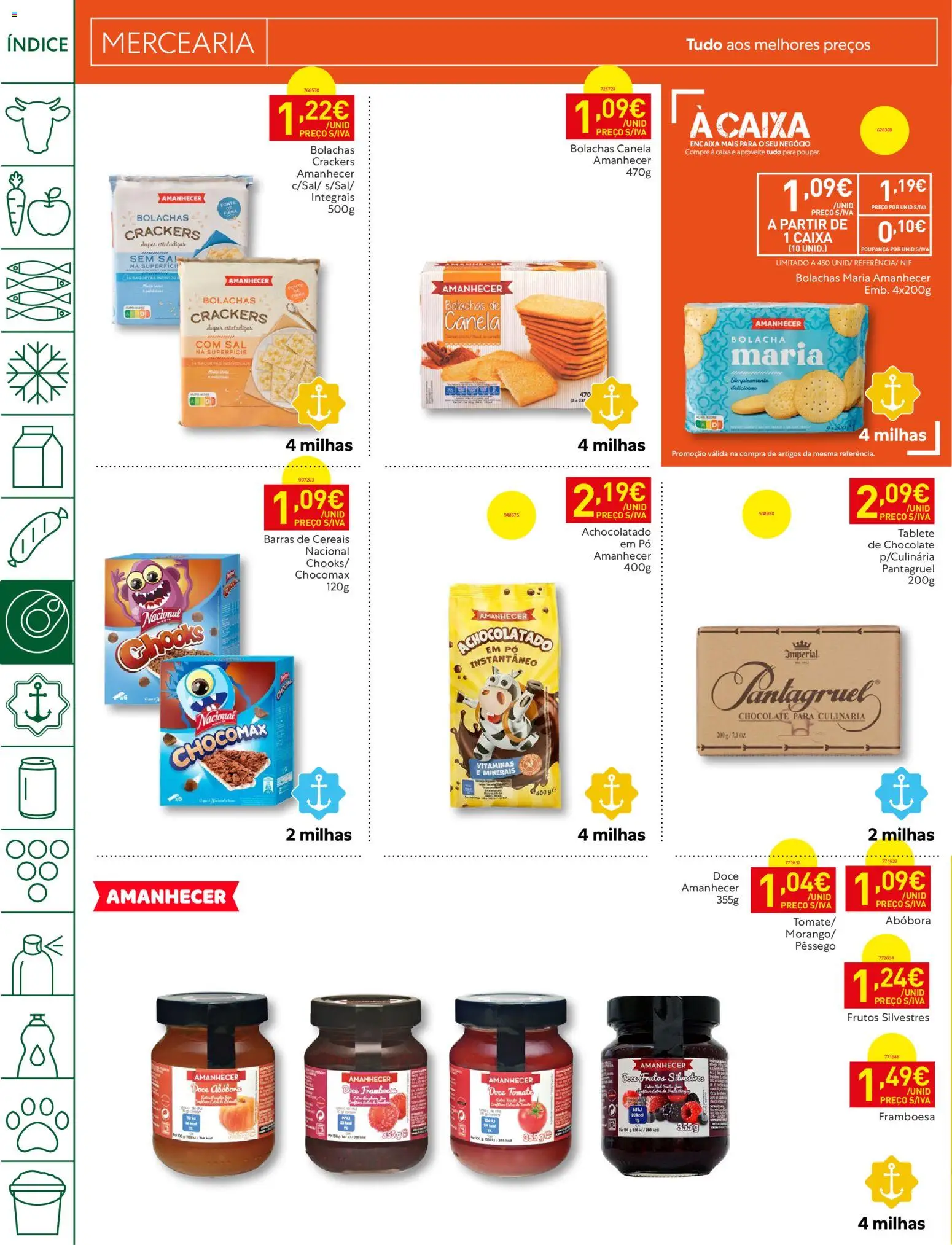 Recheio folheto │ válido de 20/10/2026 | Página: 18 | Produtos: Barras de cereais, Mercearia, Caixa, Tomate