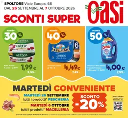 Anteprima del volantino Oasi volantino Spoltore valido a partire dal 25/09/2026