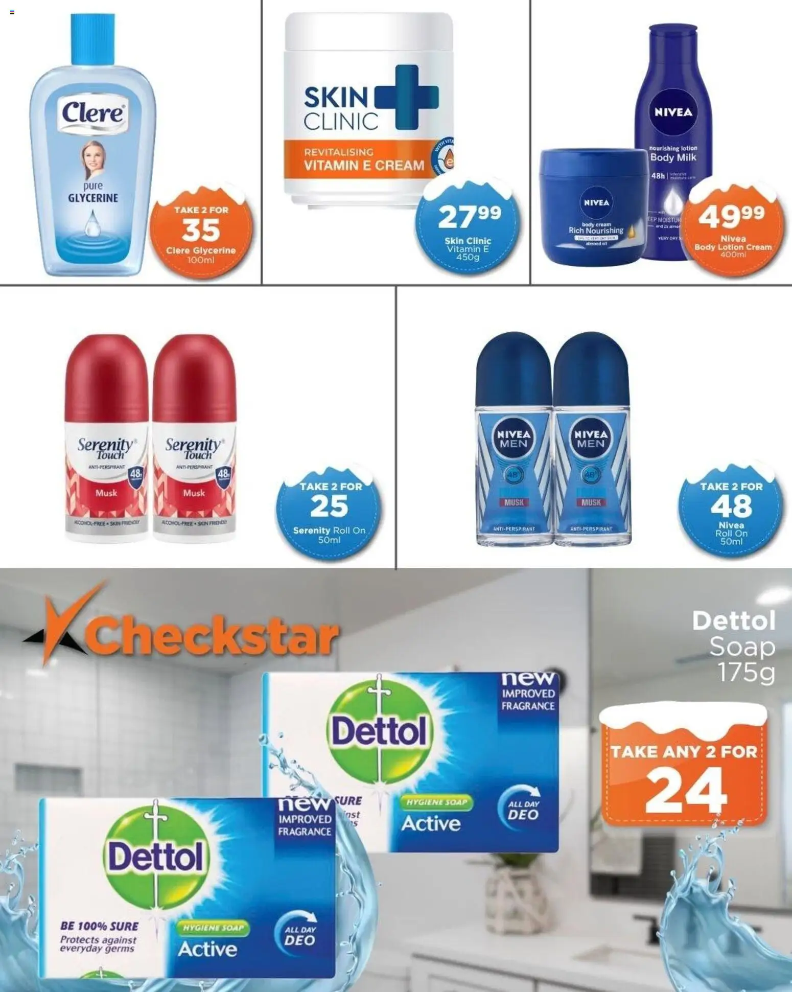 New Check Star catalogue – valid from 10.06.2026 | Page: 8 | Products: Milk, Fragrance, Antiperspirant, Lotion
