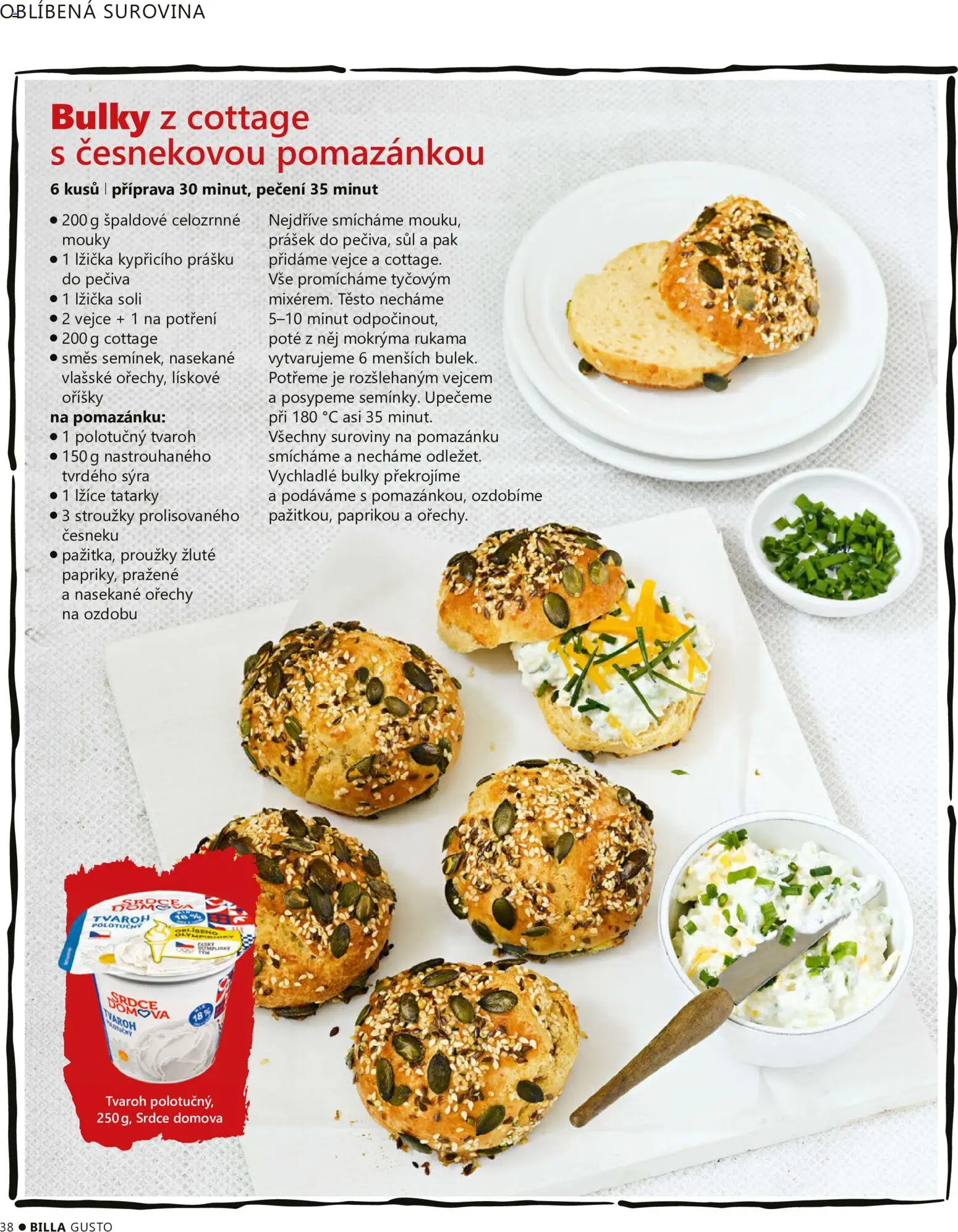 Billa leták - Gusto: Léto 2026 od 01.06.2026 | Strana: 38 | Produkty: Vejce, Ořechy, Lžička, Cottage