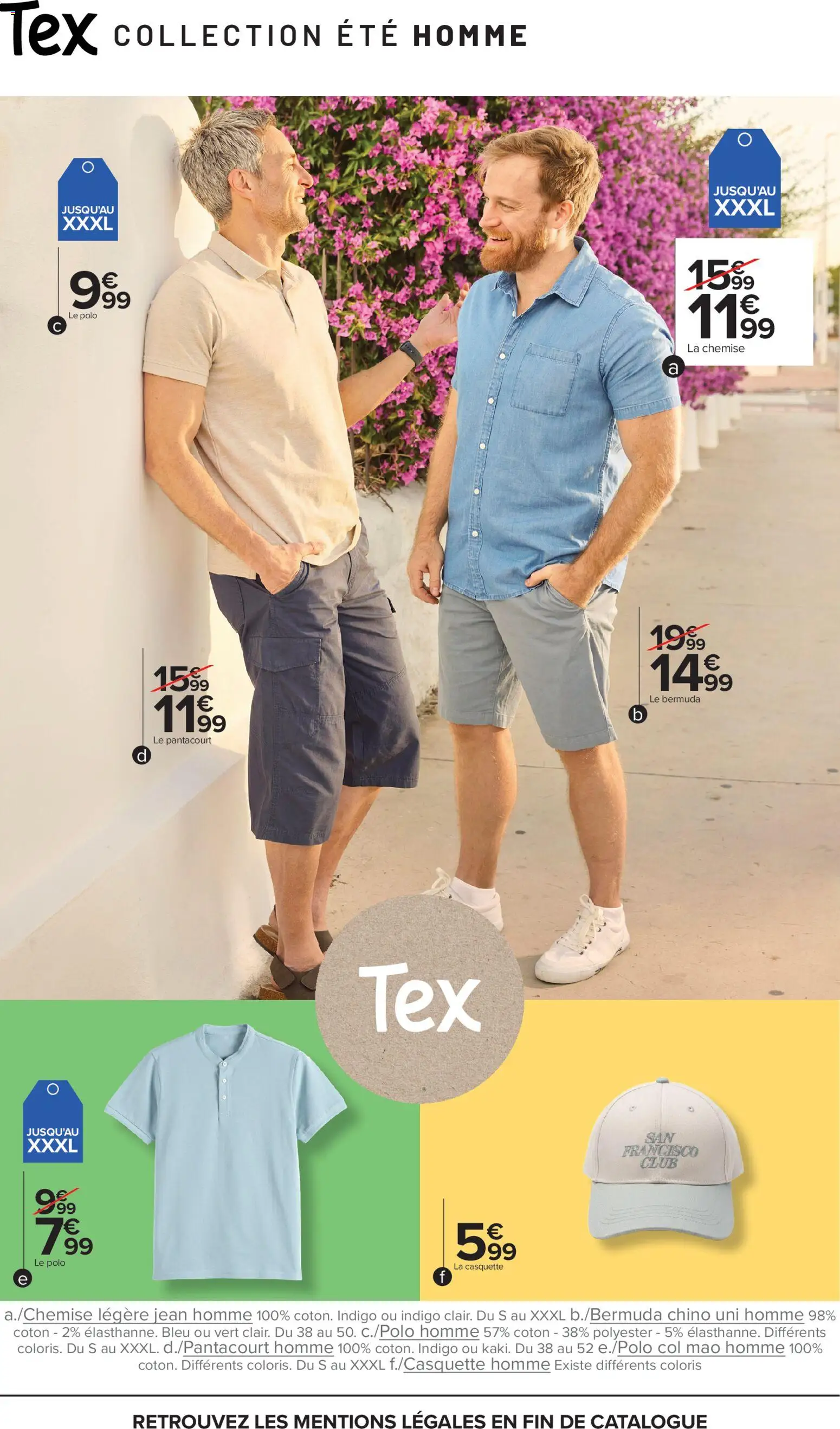 {H1} | Page: 11 | Produits: Pantacourt, Bermuda, Polo, Coton