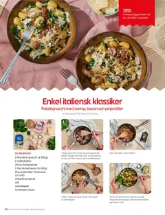 ICA Kvantum ICA Kvantum Matmagasinet september 2026 - Förhandsvisning av reklamblad från butik ICA Kvantum aktuell från 01/09/2026 | Sida: 20 | Produkter: Stek, Parmesan, Spenat, Gnocchi