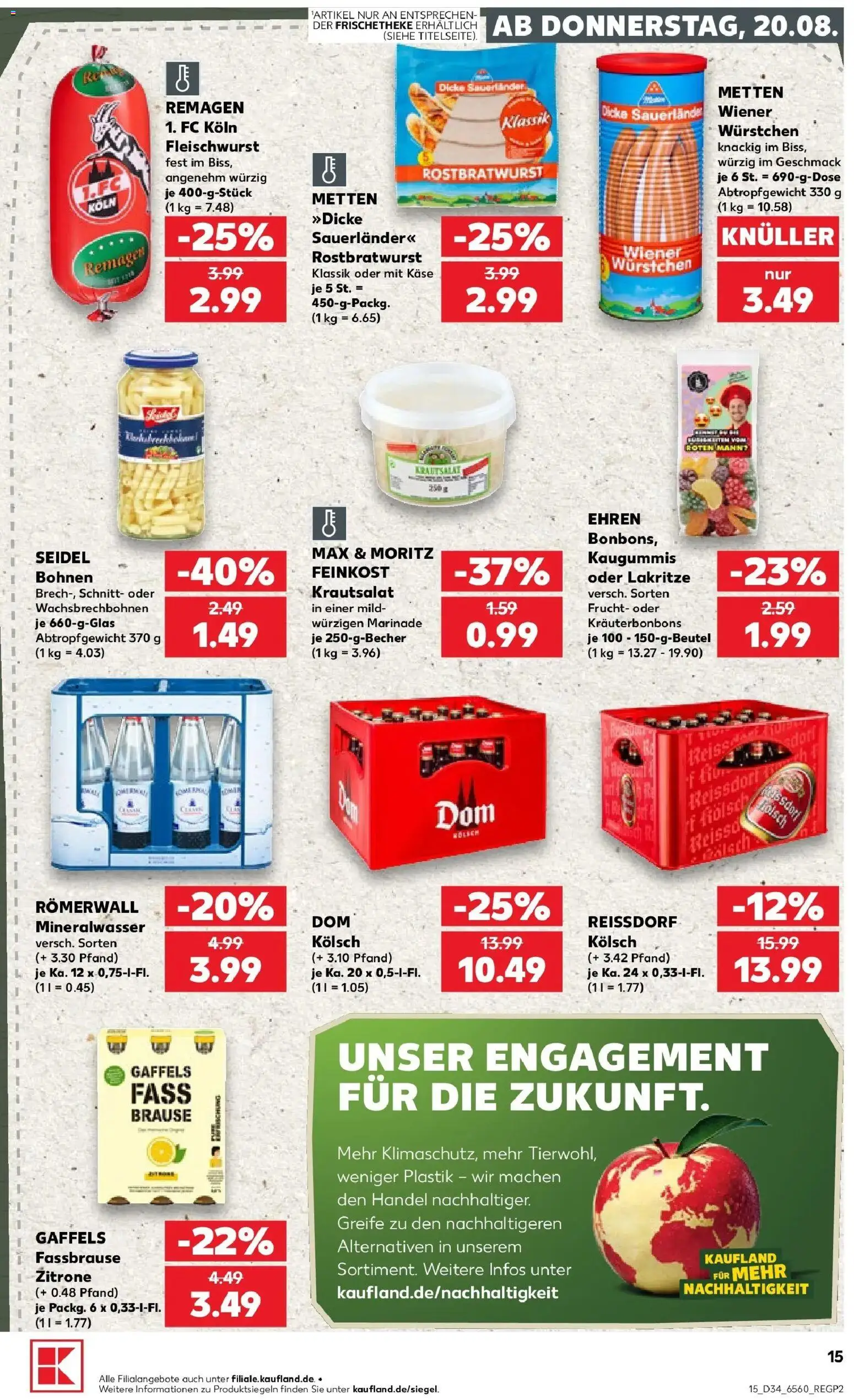 Prospekt Kaufland ab 17.08.2026 » Angebote Online zum Blättern | Seite: 26 | Produkte: Käse, Mineralwasser, Zitrone, Fassbrause