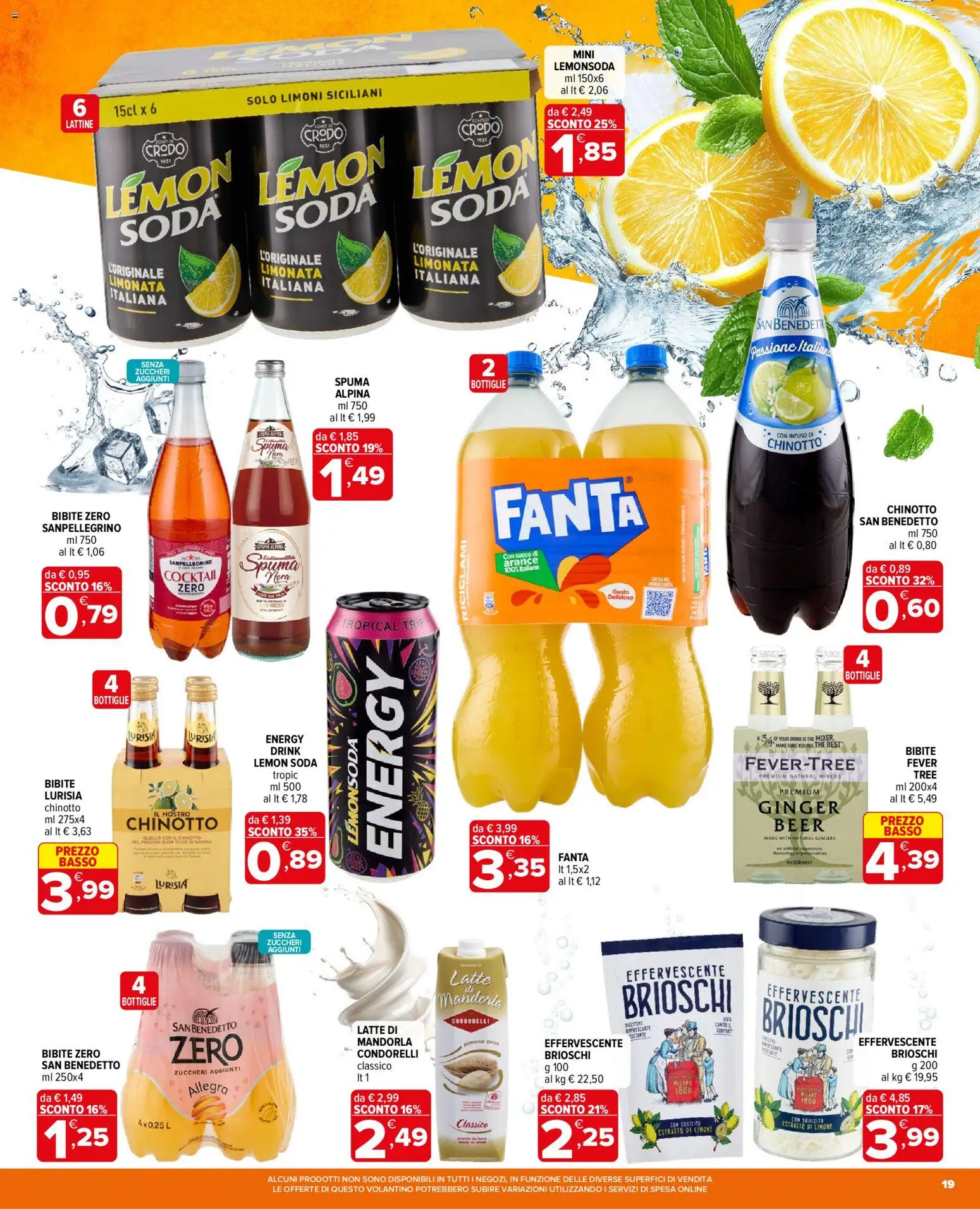 Volantino Iperal del 17.06.2026 | Pagina: 19 | Prodotti: Arance, Limonata, The, Fanta