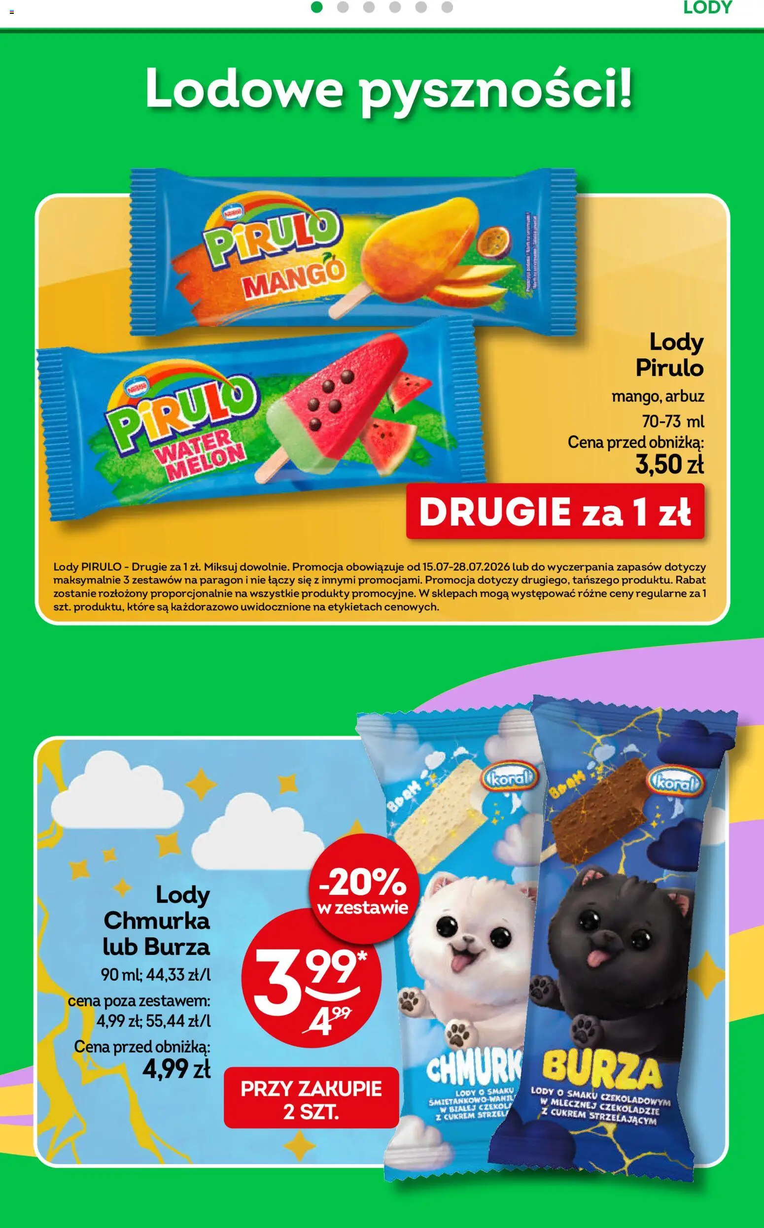 Żabka gazetka od 15.07.2026 | Strona: 38 | Produkty: Mango, Arbuz, Melon, Lody