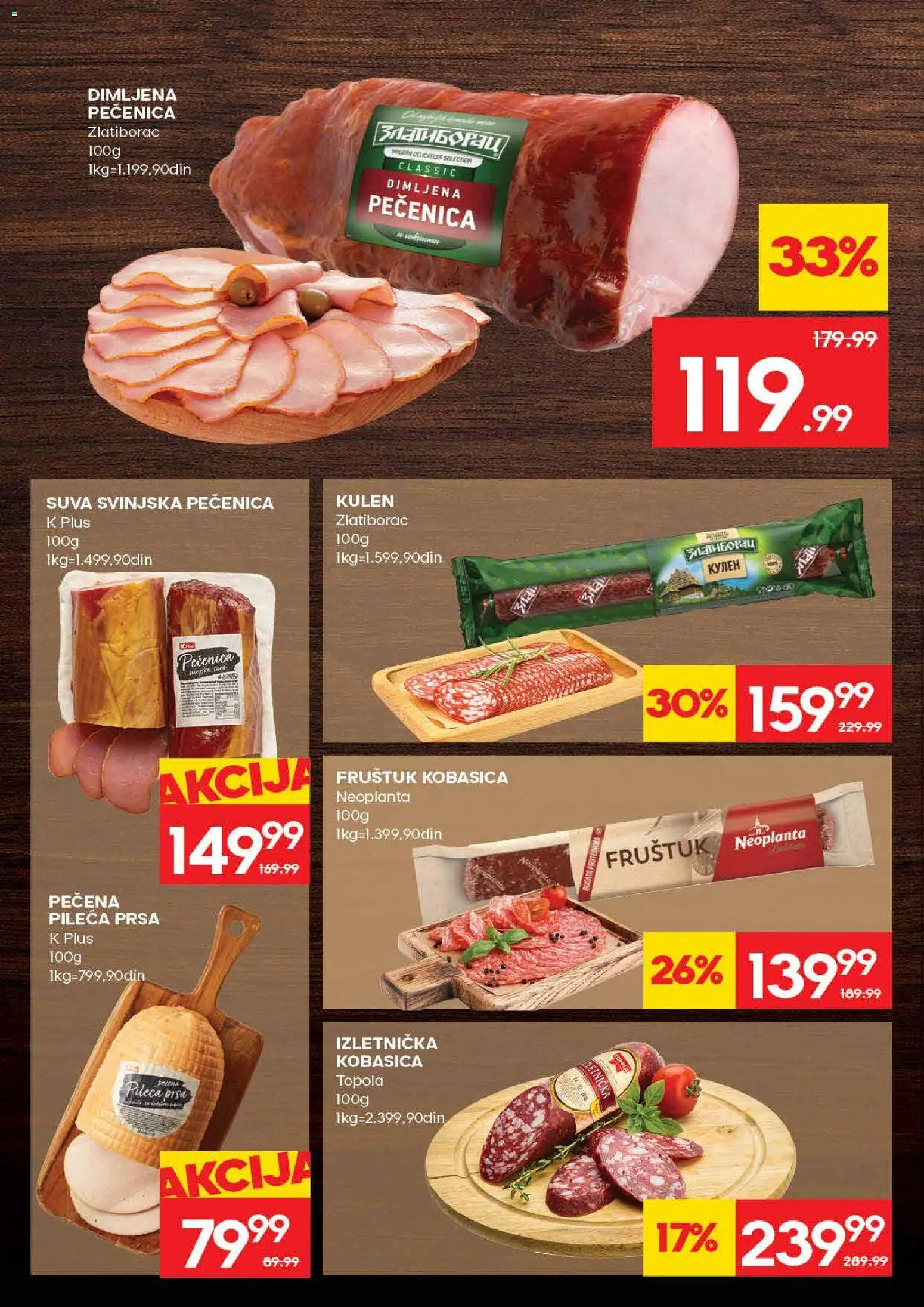 Roda katalog - važi od 21.05.2026 | Strana: 6 | Proizvode: Pileća prsa, Kulen, Suva svinjska pečenica, Pečenica