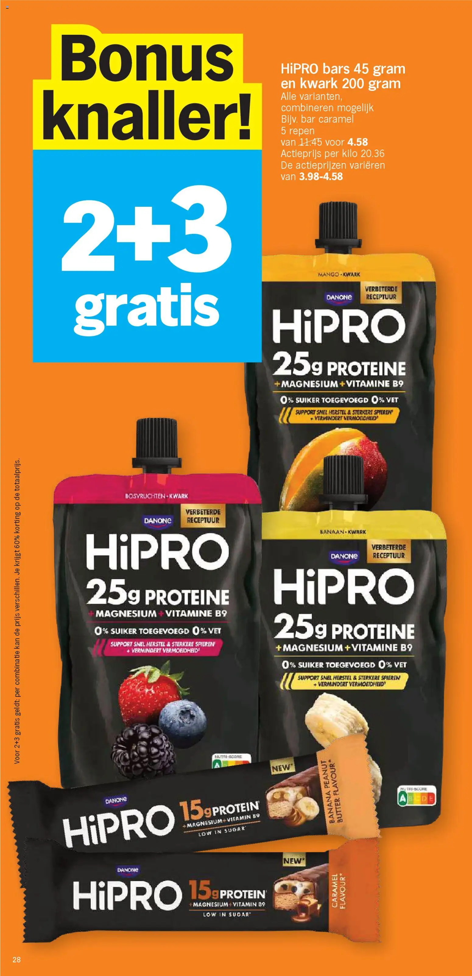 {H1} | Pagina: 28 | Producten: Kwark, Zsúrkenyér, Banaan, Kan