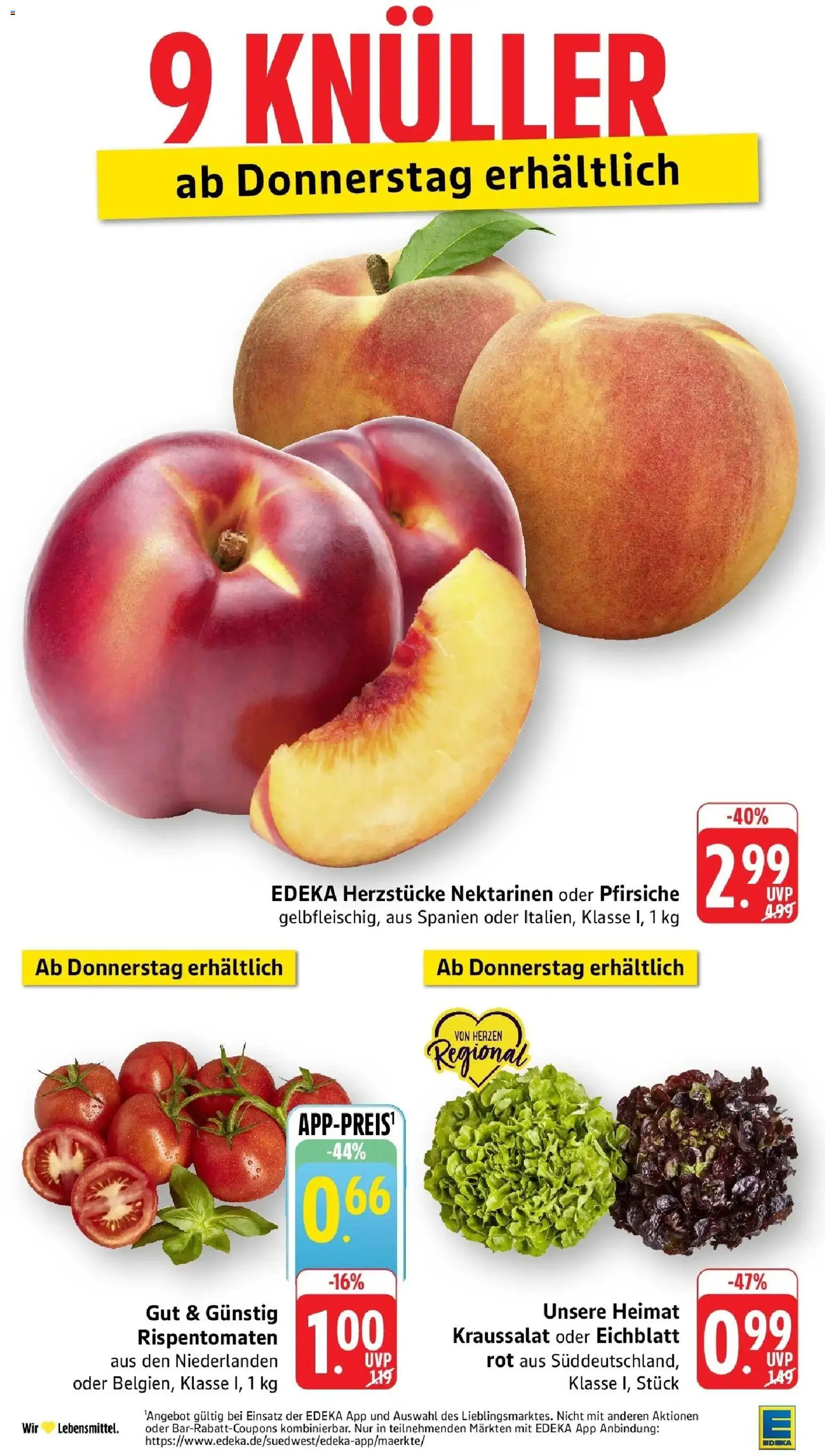 Edeka Prospekt Freiburg – gültig ab 27.07.2026 | Seite: 42 | Produkte: Nektarinen