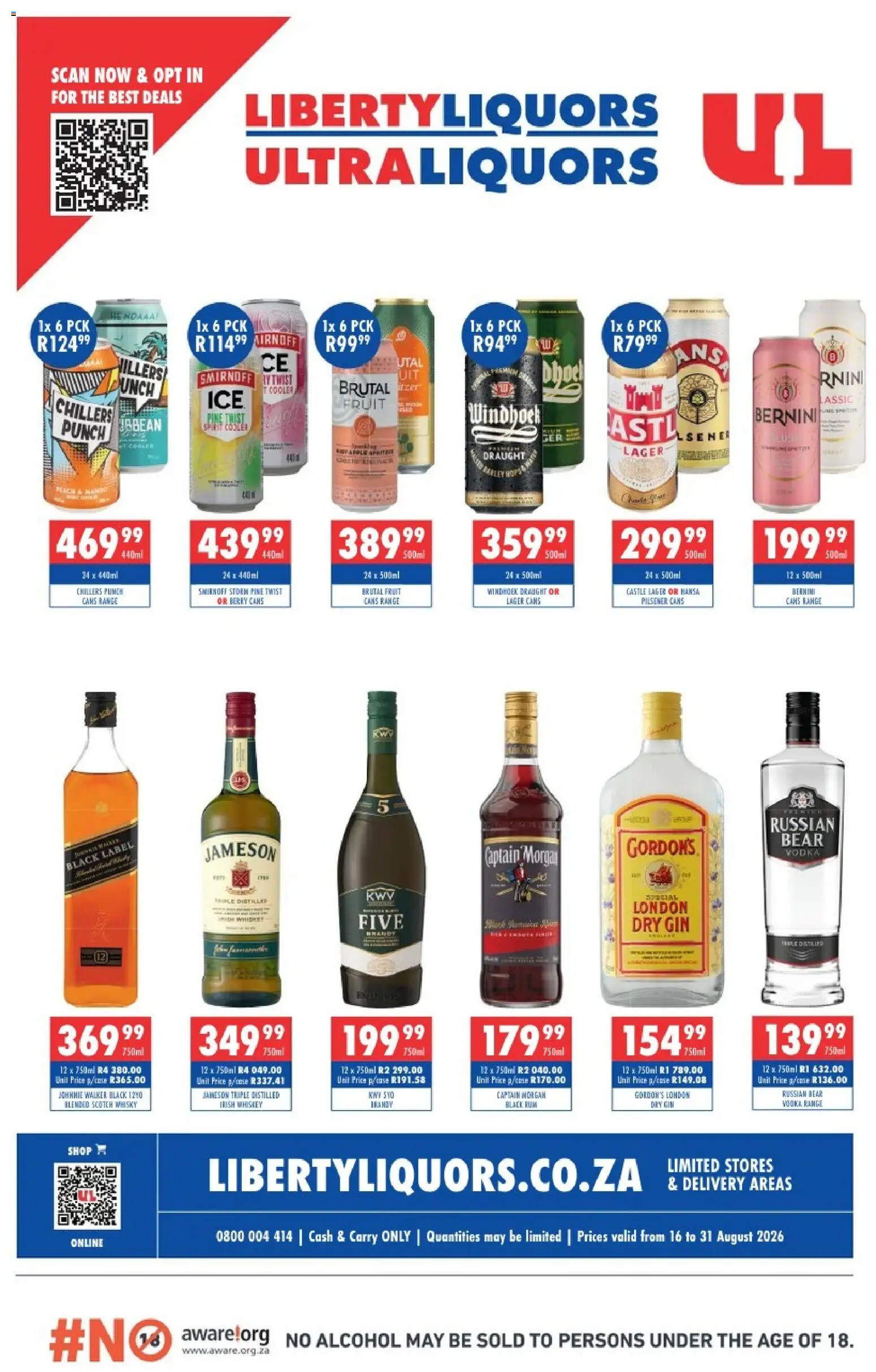 New Ultra Liquors catalogue – valid from 16/08/2026 | Page: 1