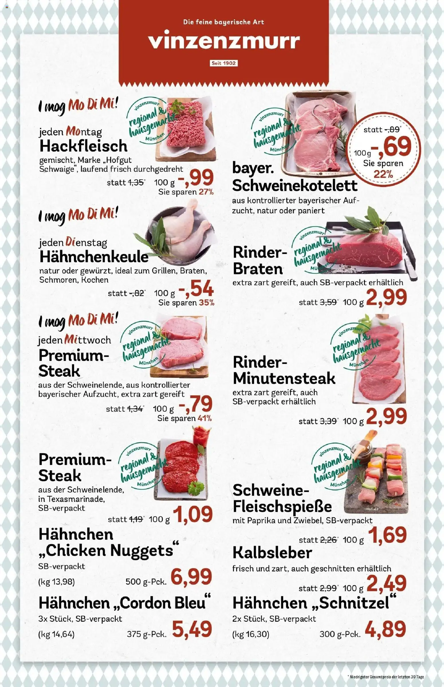 REWE Prospekt ab 10.08.2026 zum Blättern » Angebote | Seite: 6 | Produkte: Hahnchen, Kalbsleber, Paprika, Hackfleisch