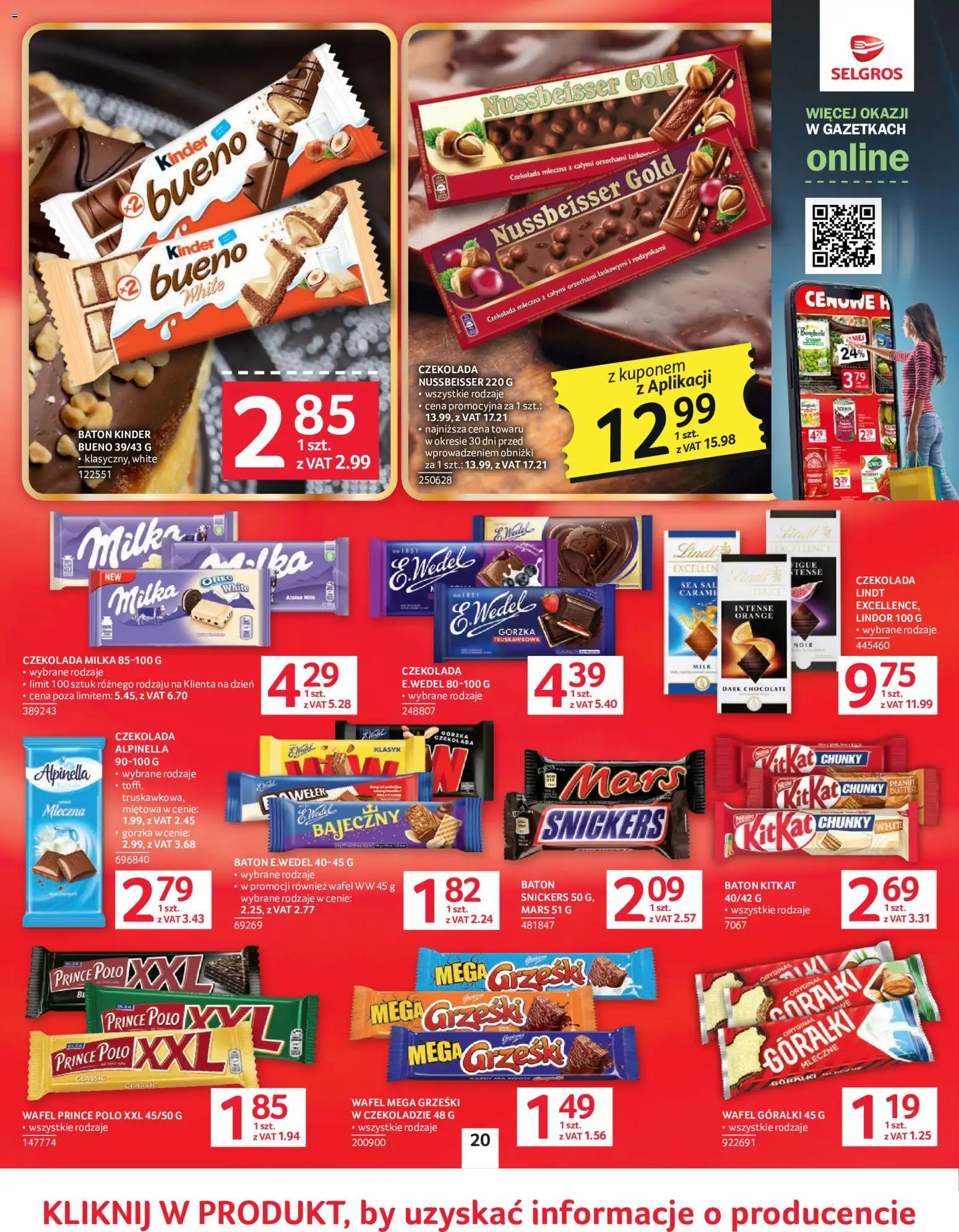 Selgros cash&carry gazetka od 02.06.2026 | Strona: 20 | Produkty: Czekolada mleczna, Czekolada milka, Milka, Czekolada