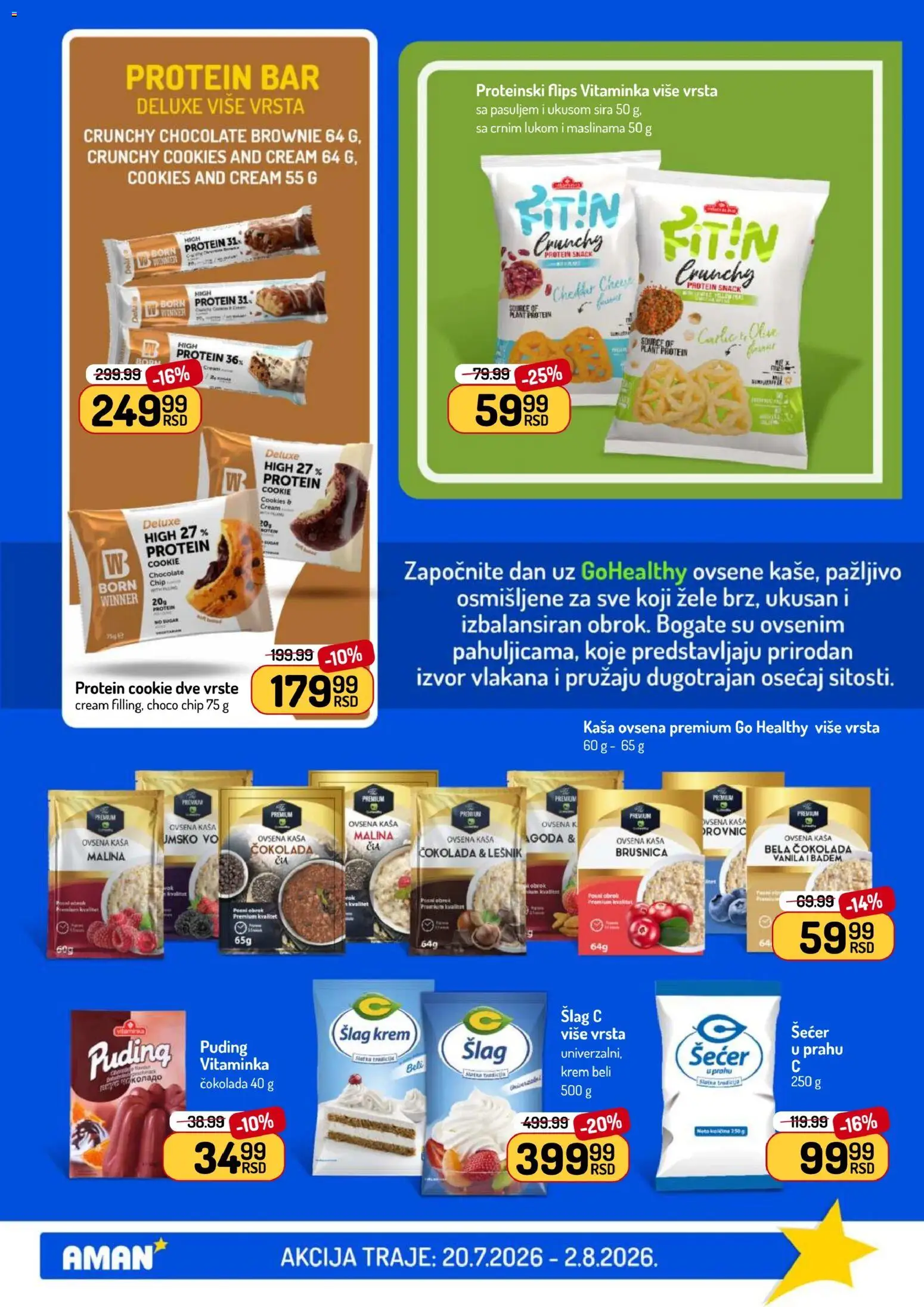 Aman katalog - važi od 20.07.2026 | Strana: 13 | Proizvode: Protein, Šlag, Jagoda, Lešnik