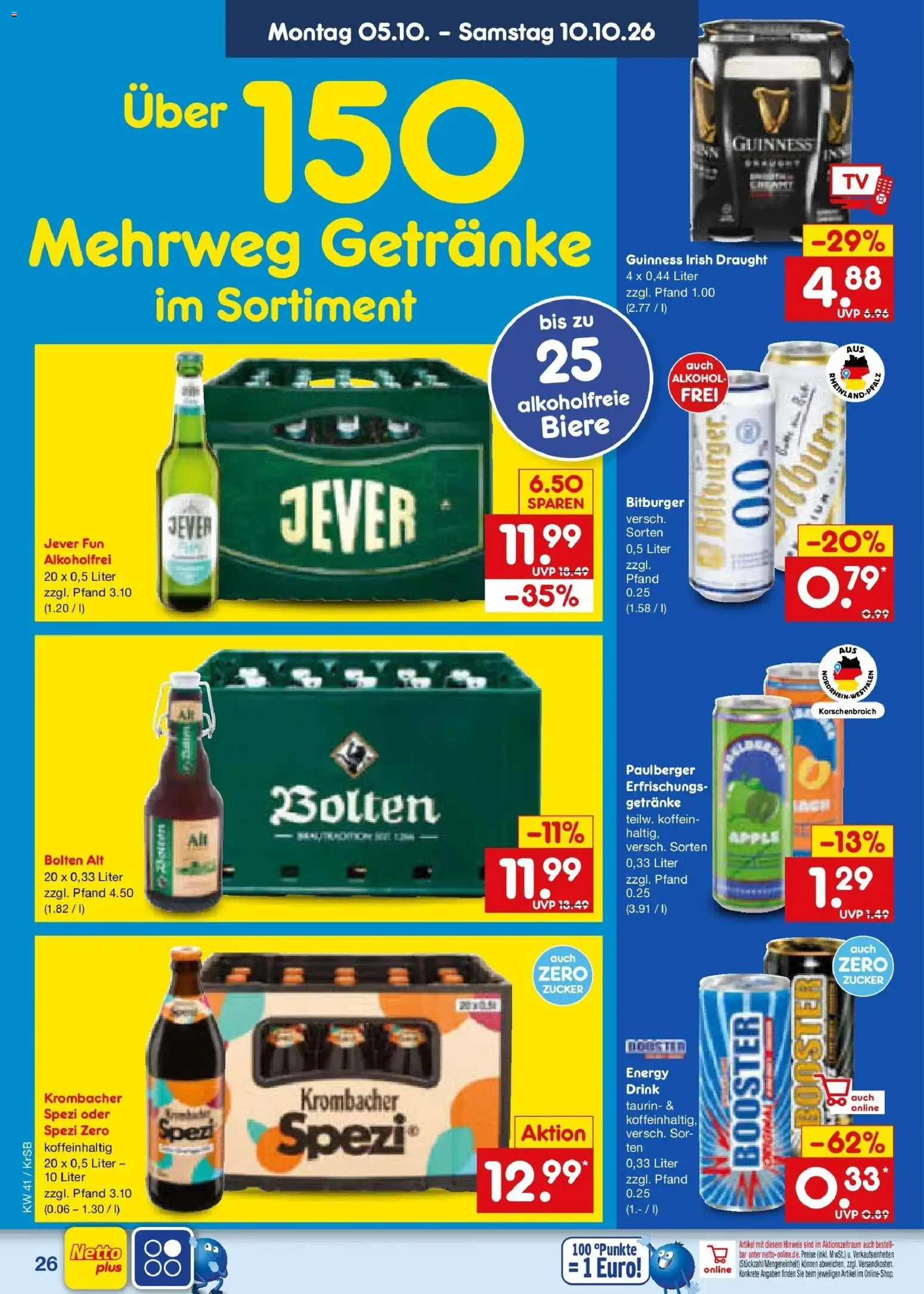 Netto Marken-Discount Prospekt Baesweiler (ab 05.10.2026) » Angebote | Seite: 30 | Produkte: Apple, Alkohol, Jever, Krombacher