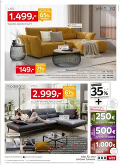 XXXLutz Marken zum Bestpreis ab 24.10.2026 gültig | Seite: 12 | Produkte: Wohnlandschaft, Kissen, Couchtisch