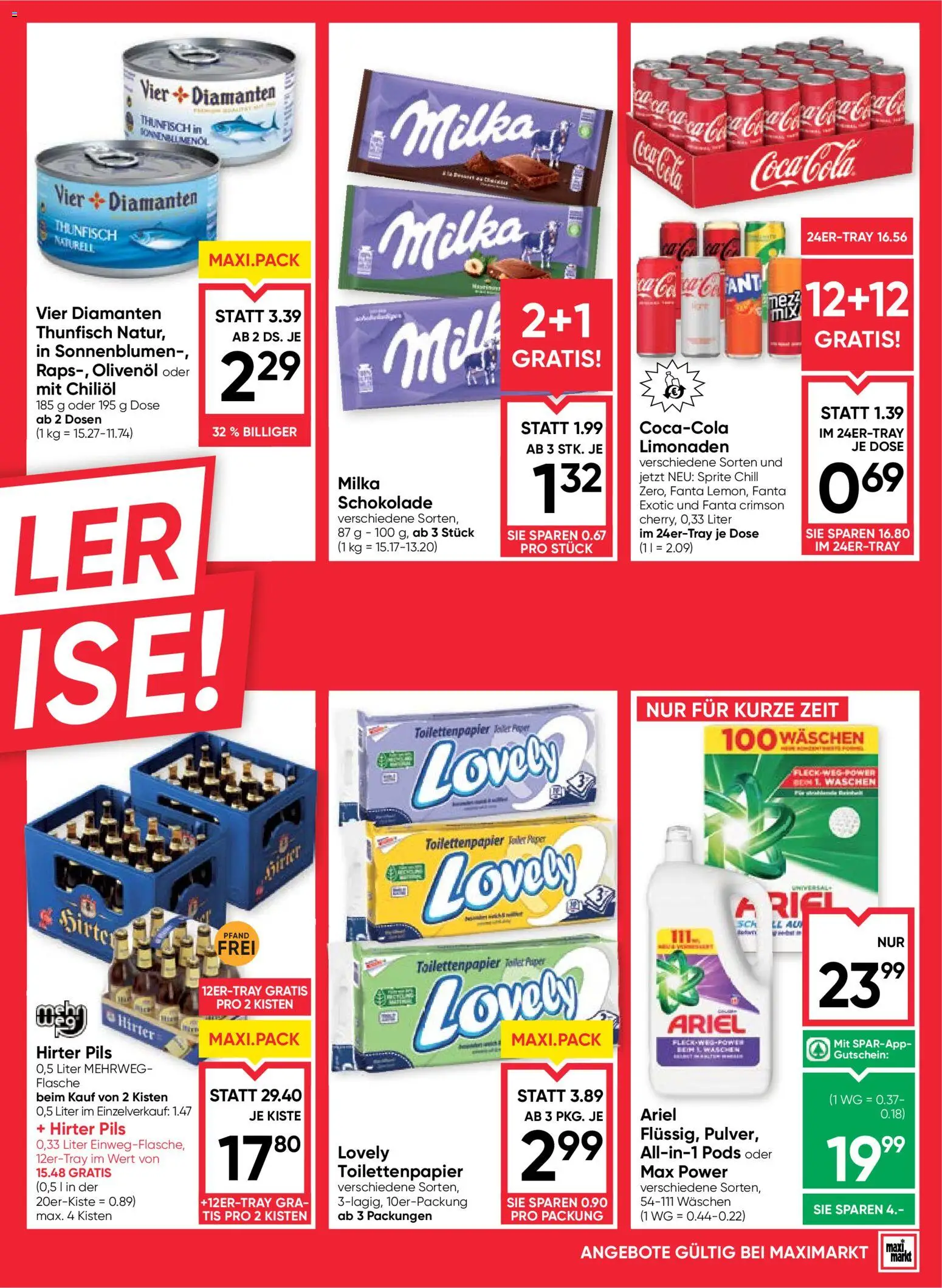 Maximarkt Flugblatt gültig ab 03.06.2026 | Seite: 3 | Produkte: Schokolade