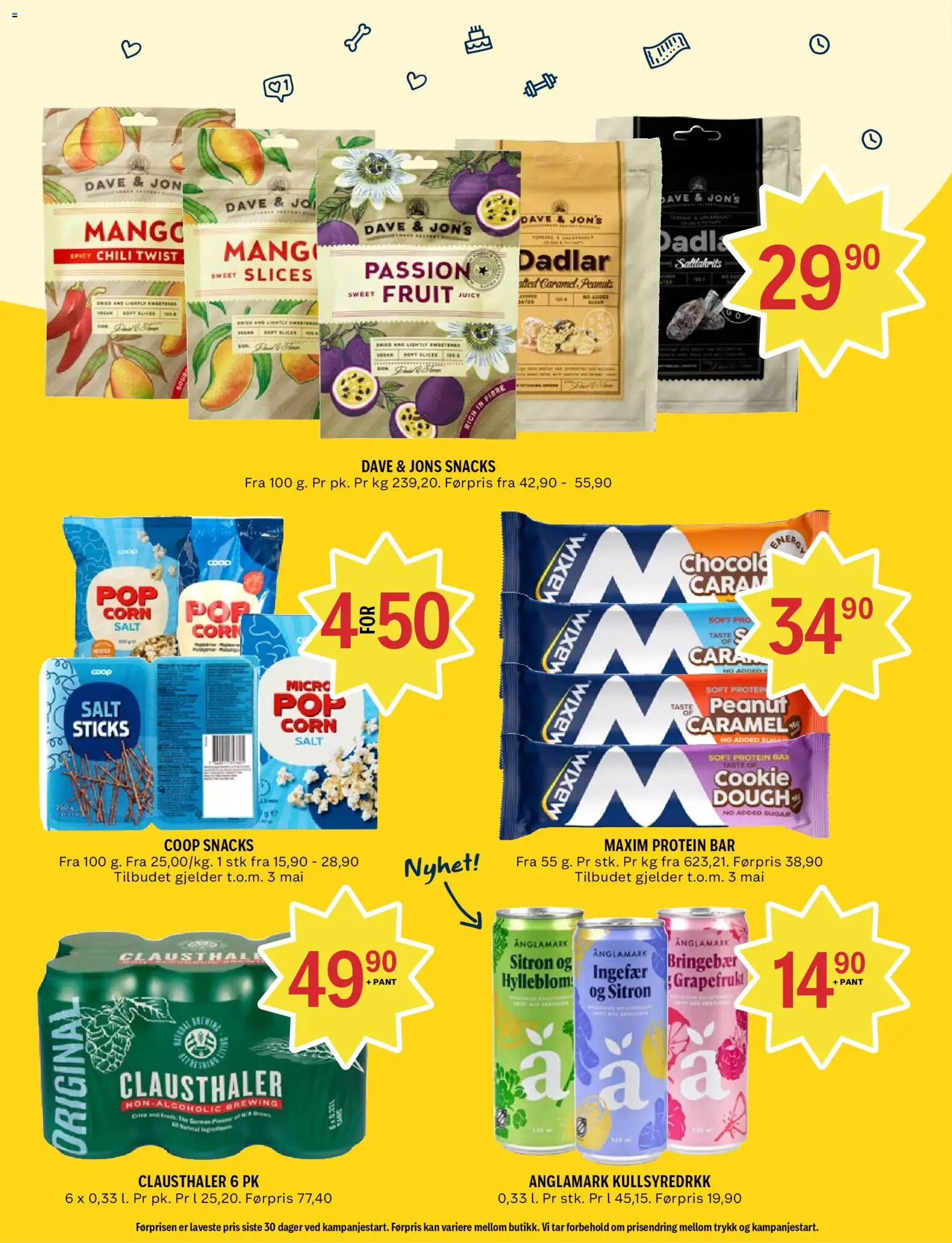 {H1} | Side: 12 | Produkter: Snacks, Sitron, Mango, Mix fructe