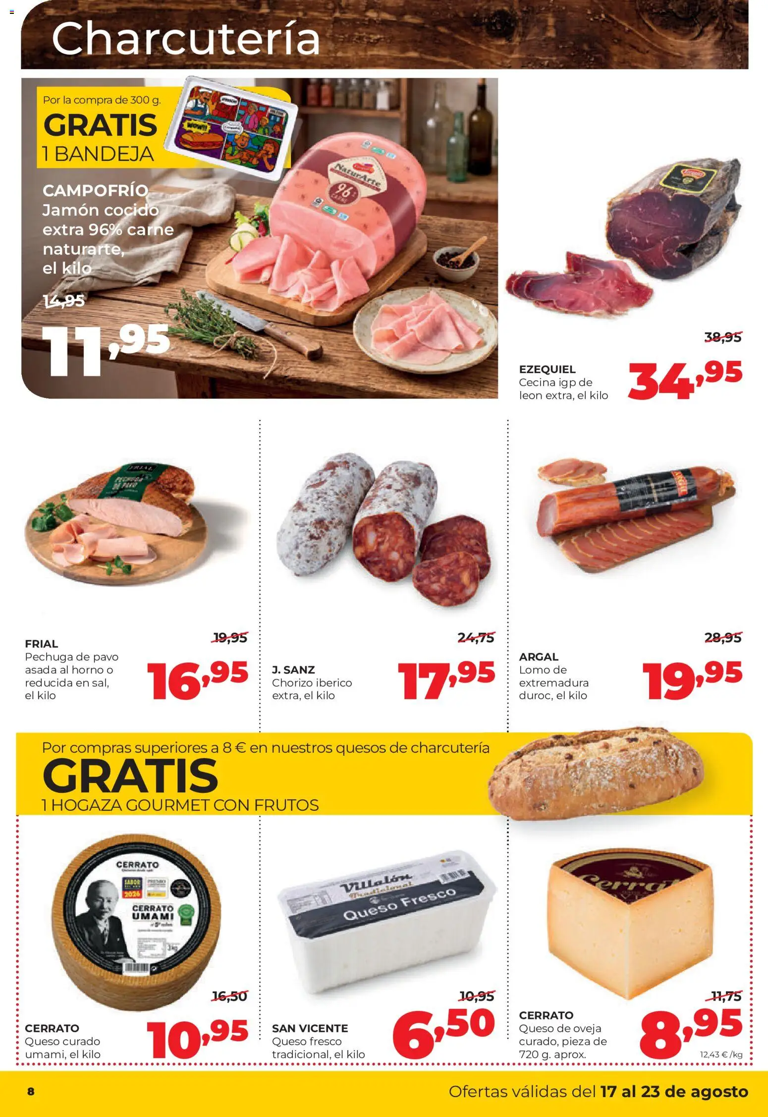 Alimerka folleto Castilla y León │ válido desde el 17/08/2026 | Página: 8 | Productos: Queso de oveja, Queso fresco, Carne, Pavo