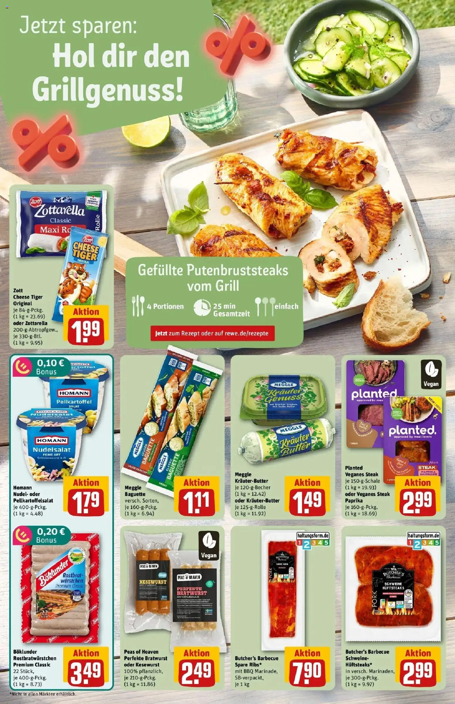 REWE Prospekt ab 03.08.2026 zum Blättern » Angebote | Seite: 4 | Produkte: Grill, Bratwurst, Paprika, Steak