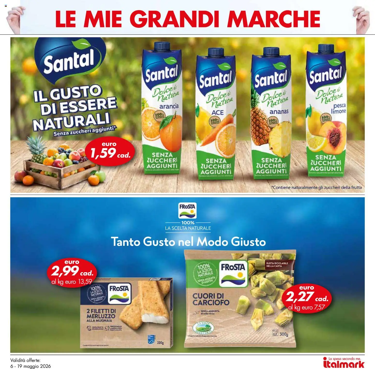 Volantino Italmark del 06.05.2026 | Pagina: 37 | Prodotti: Merluzzo, Frutta, Limone, Pesca